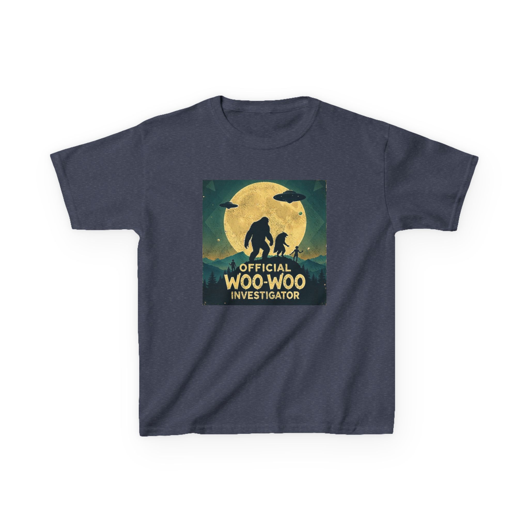 Official Woo-Woo Investigator Shirt - Retro UFO and Bigfoot Cryptid Tee - Image 18