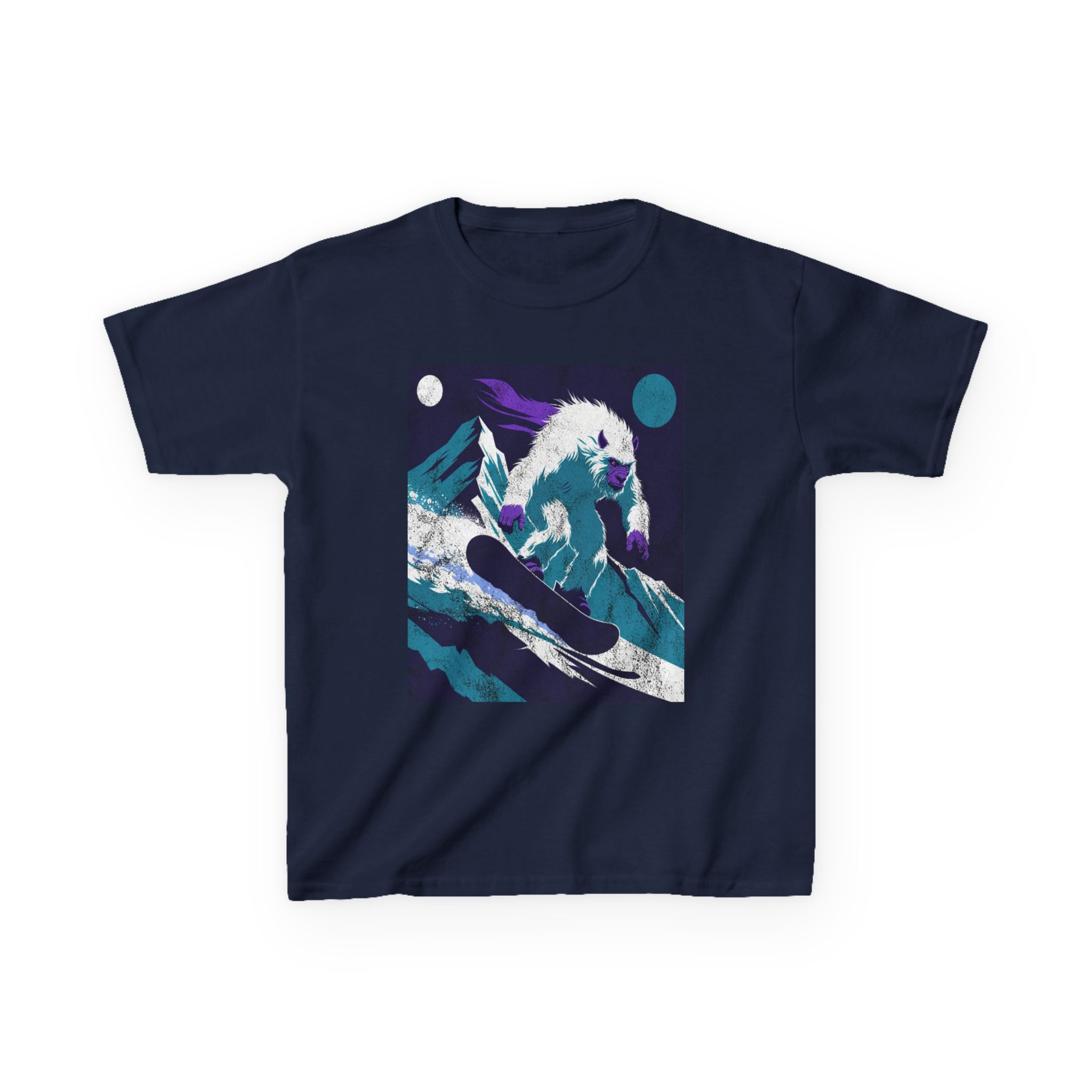 Kids Yeti Descent T-Shirt — Yeti's Descent Graphic Tee - Image 17