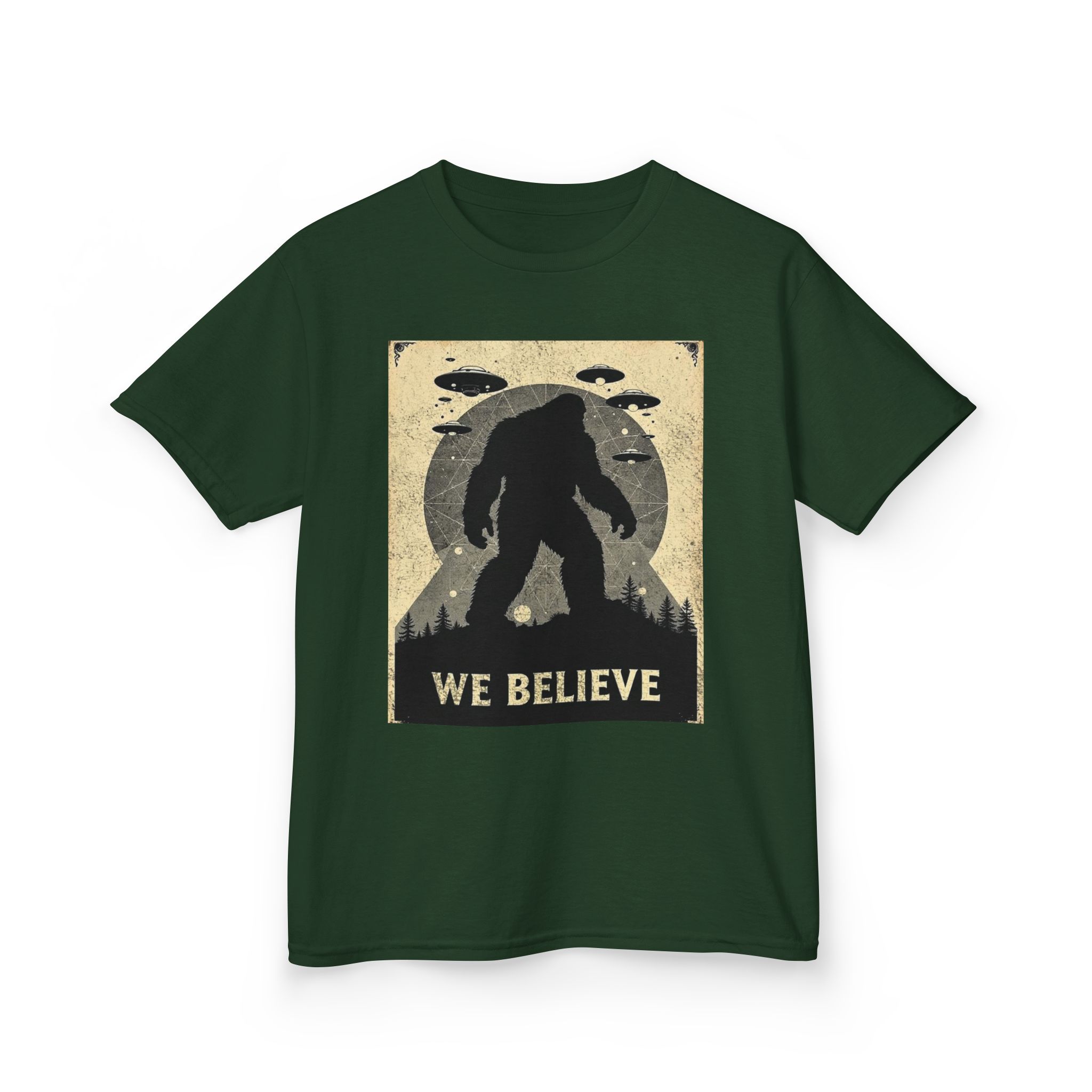 Sasquatch Skywatch Kid's Heavy T-Shirt - Image 8