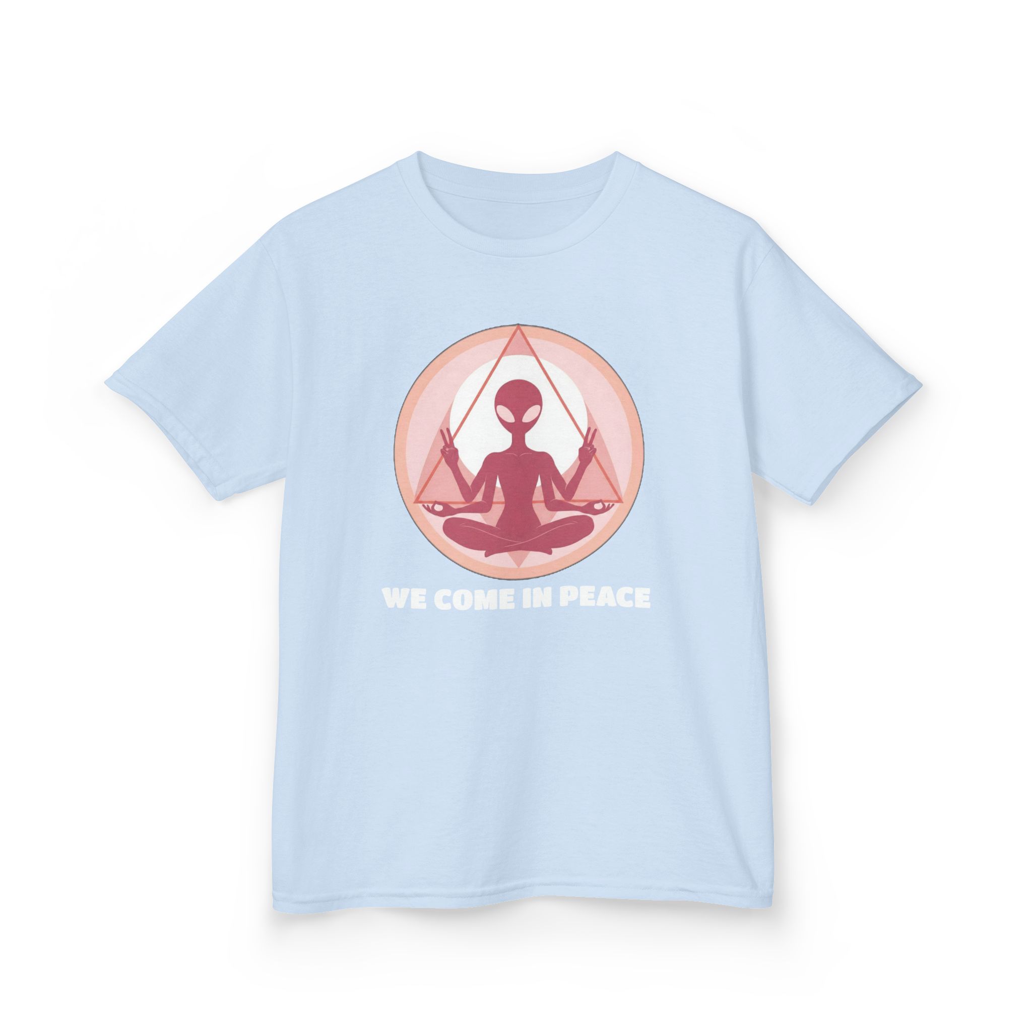 Zen Alien Kids T-Shirt — Cute Space Kid Graphic Tee - Image 6