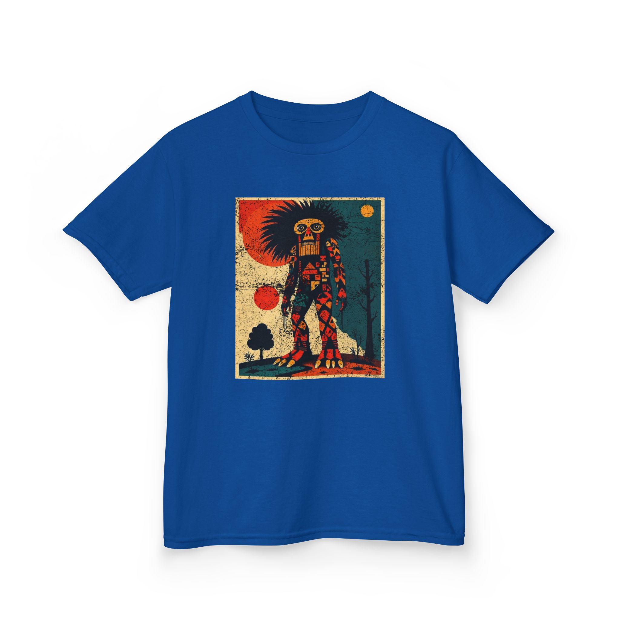 Abstract Bigfoot Shaman Shirt - Tribal Cryptid Graphic Tee - Image 16