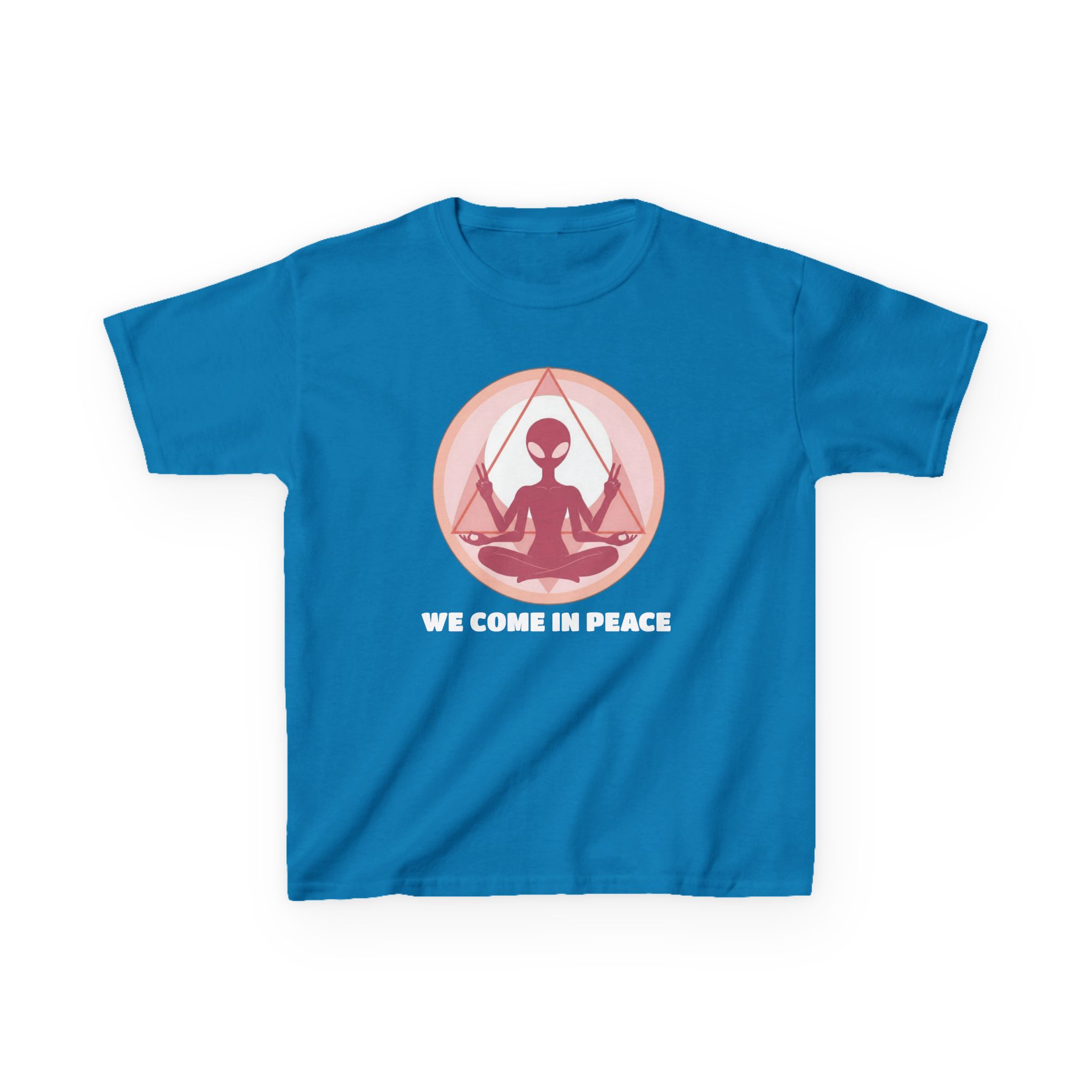 Zen Alien Kids T-Shirt — Cute Space Kid Graphic Tee - Image 7