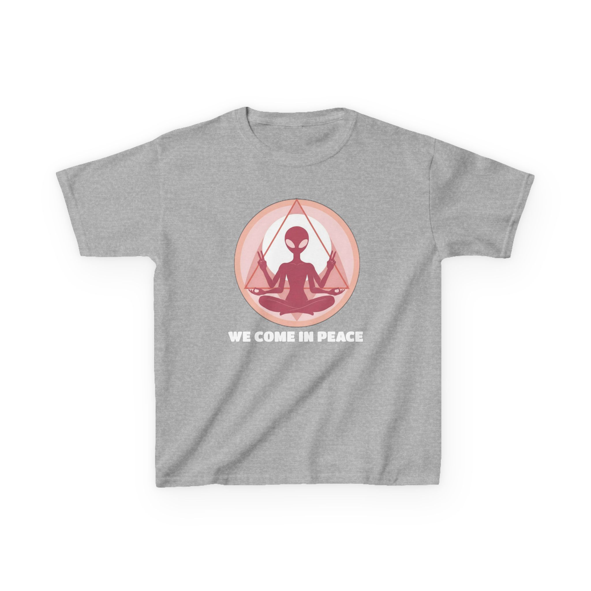 Zen Alien Kids T-Shirt — Cute Space Kid Graphic Tee - Image 3