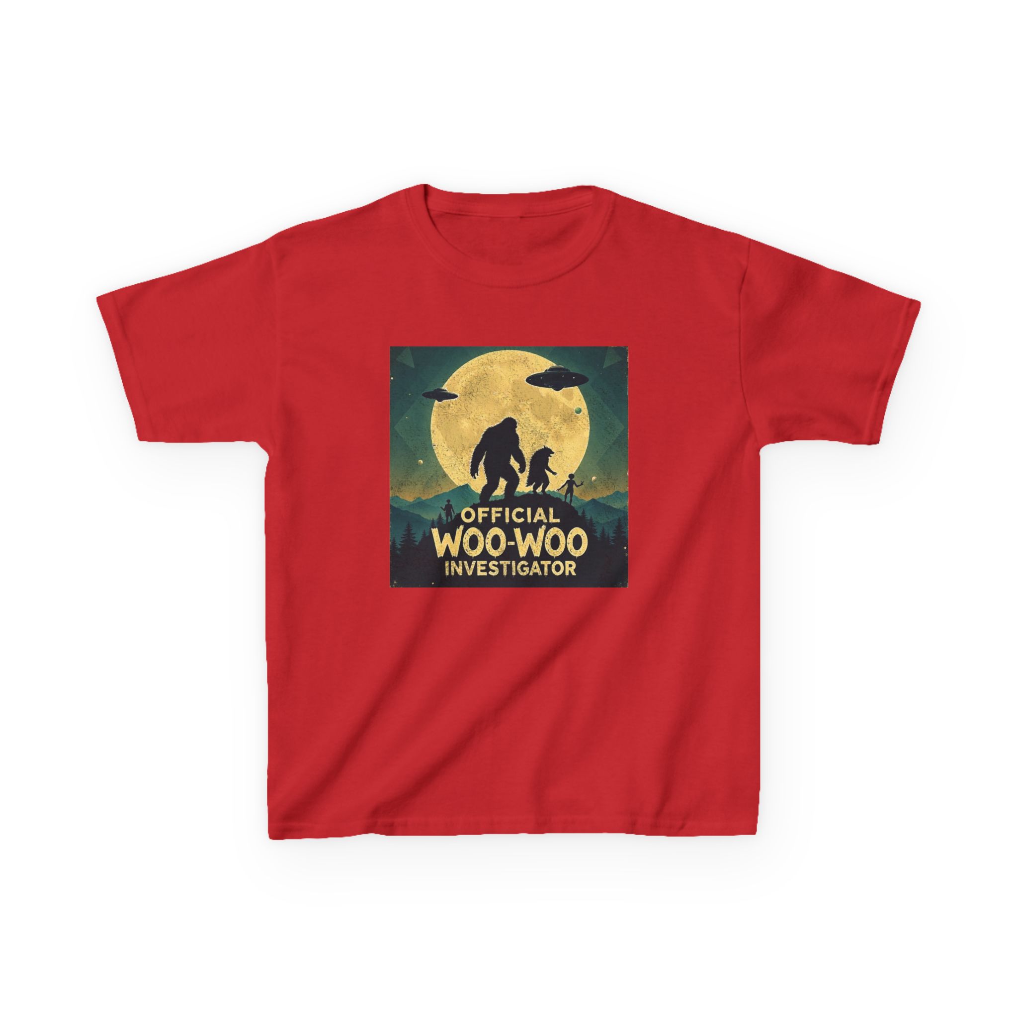 Official Woo-Woo Investigator Shirt - Retro UFO and Bigfoot Cryptid Tee - Image 21