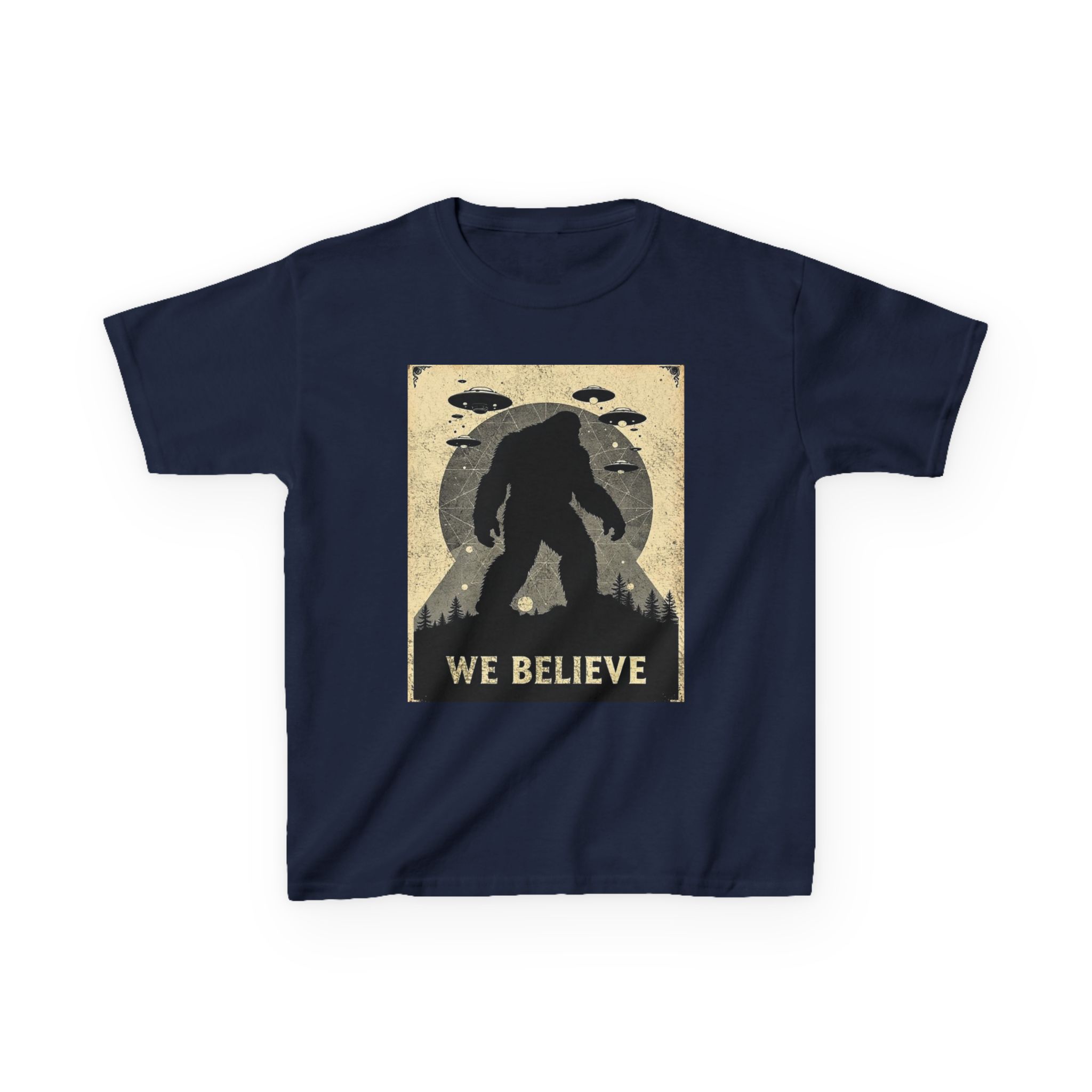 Sasquatch Skywatch Kid's Heavy T-Shirt - Image 15