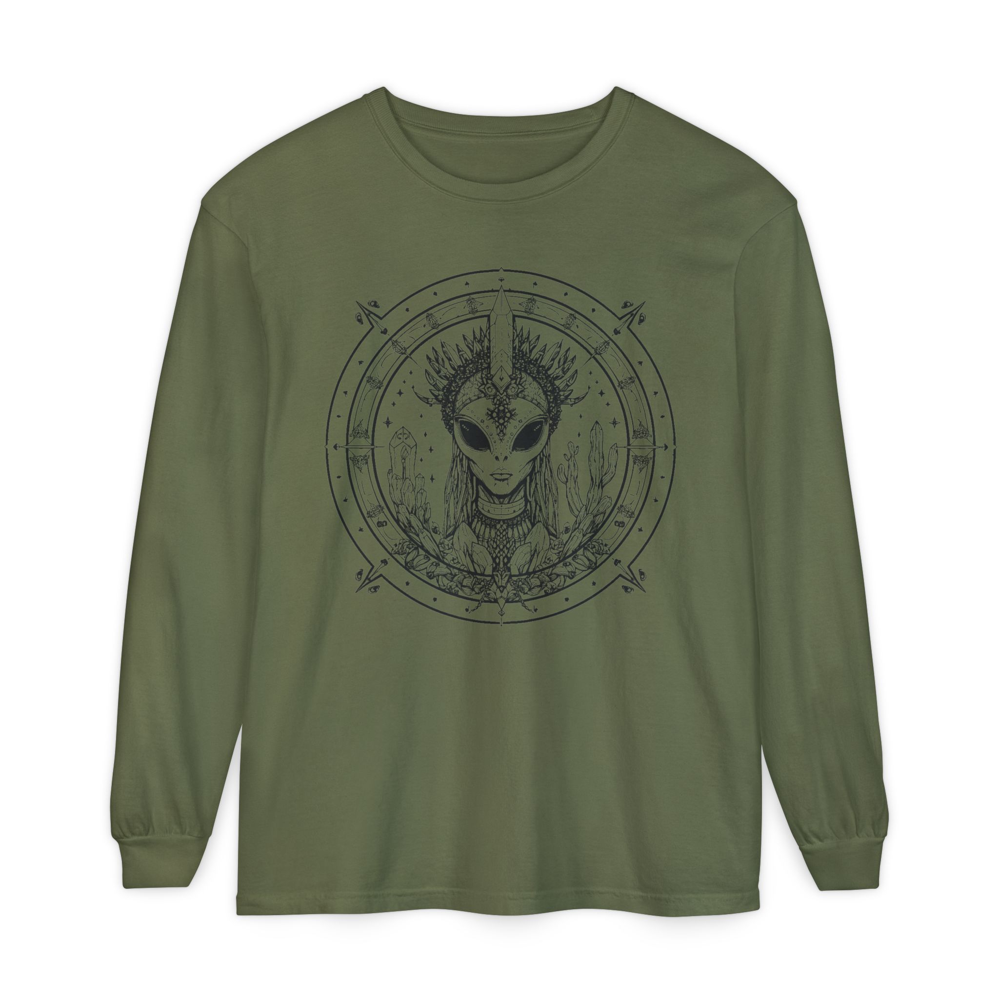 Alien Queen Mandala Long Sleeve Tee - Image 22