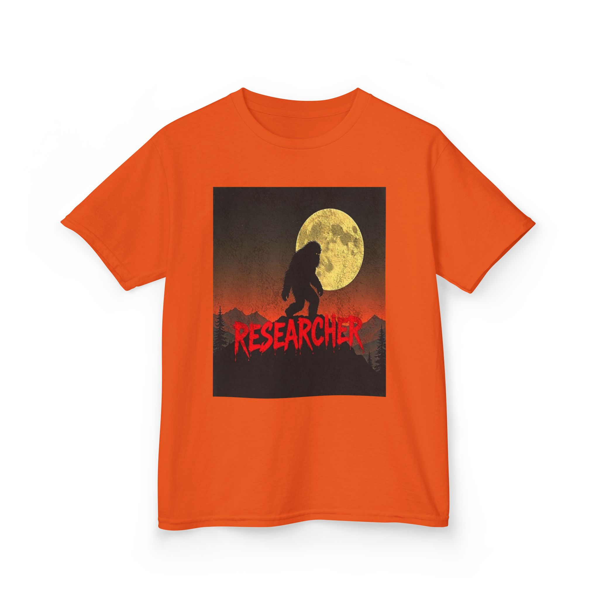 Bigfoot's Night Watch Kid's Heavy T-Shirt - Image 10