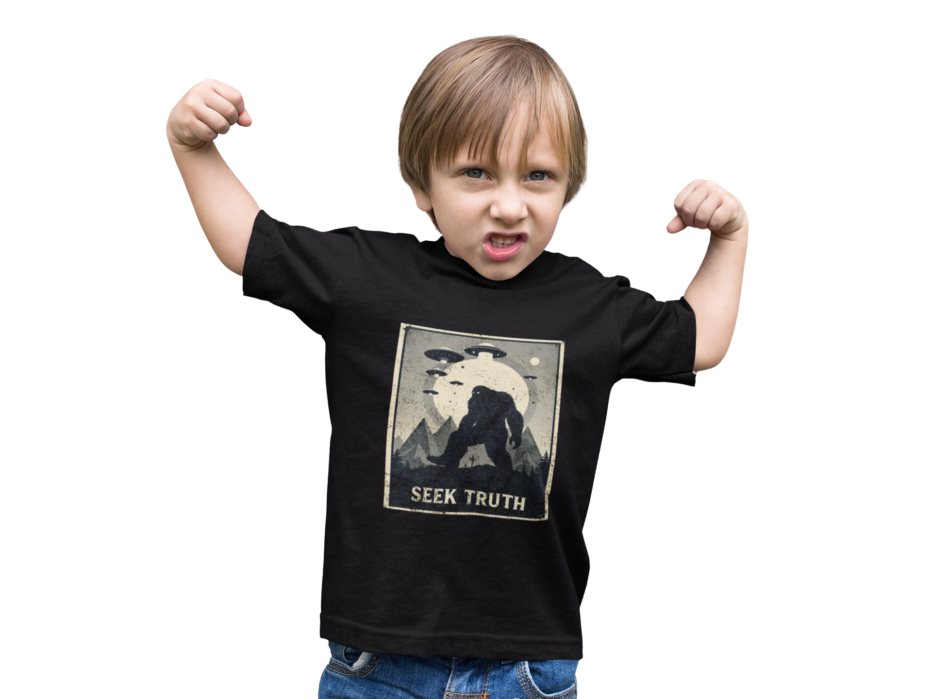 Unknown Encounter Kid's Heavy T-Shirt - Image 3