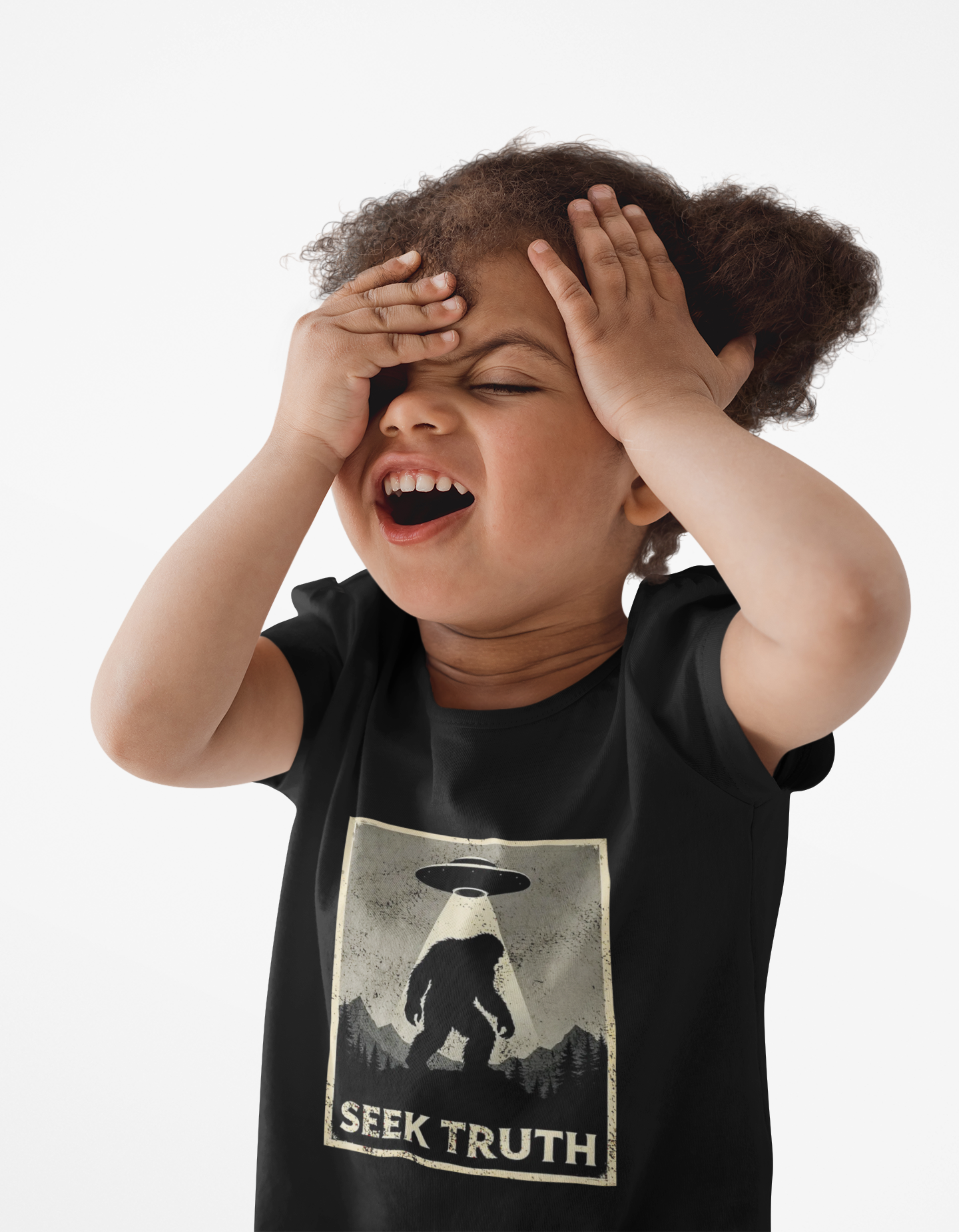 Kids "Seek Truth" Bigfoot Cryptid T-Shirt - Image 3