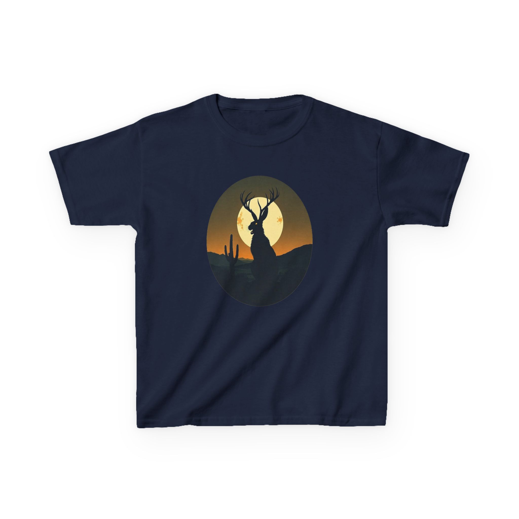 Mystic Jackalope Desert Moon Shirt - Surreal Cryptid Graphic Tee - Image 25