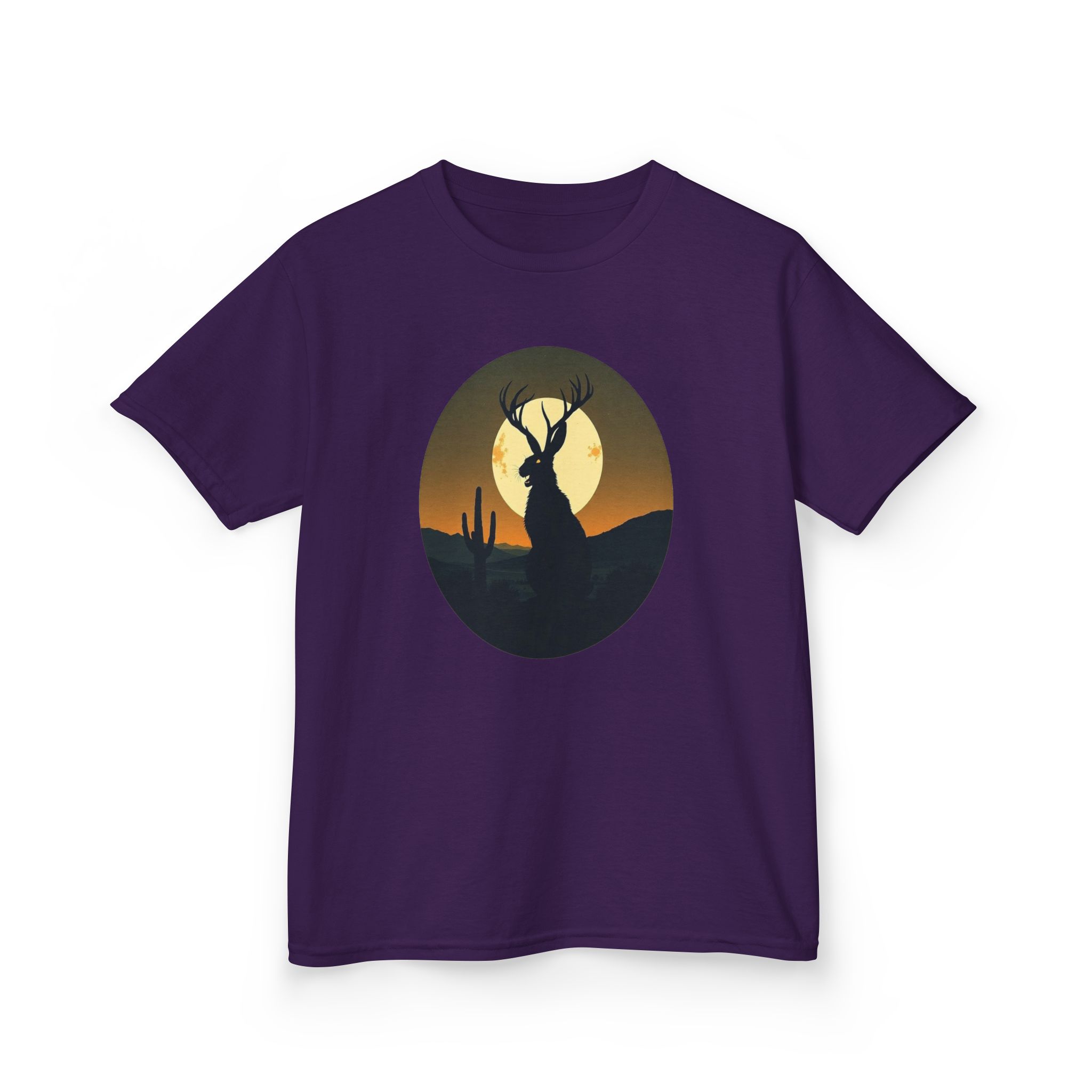 Mystic Jackalope Desert Moon Shirt - Surreal Cryptid Graphic Tee - Image 30