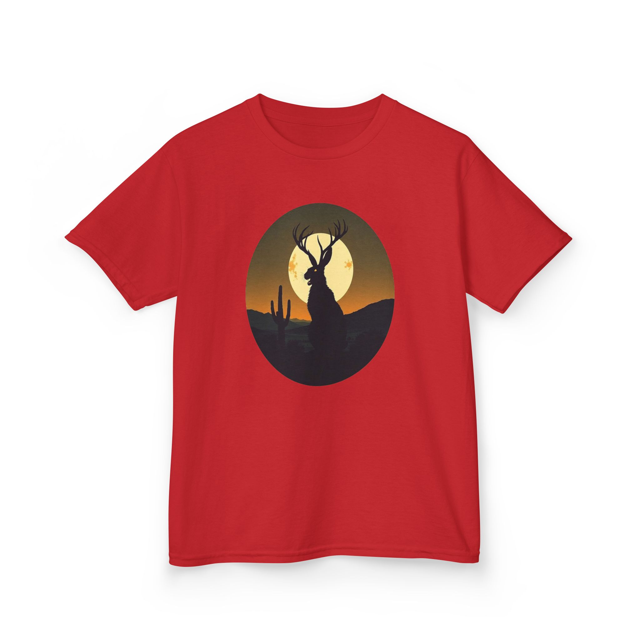 Mystic Jackalope Desert Moon Shirt - Surreal Cryptid Graphic Tee - Image 34