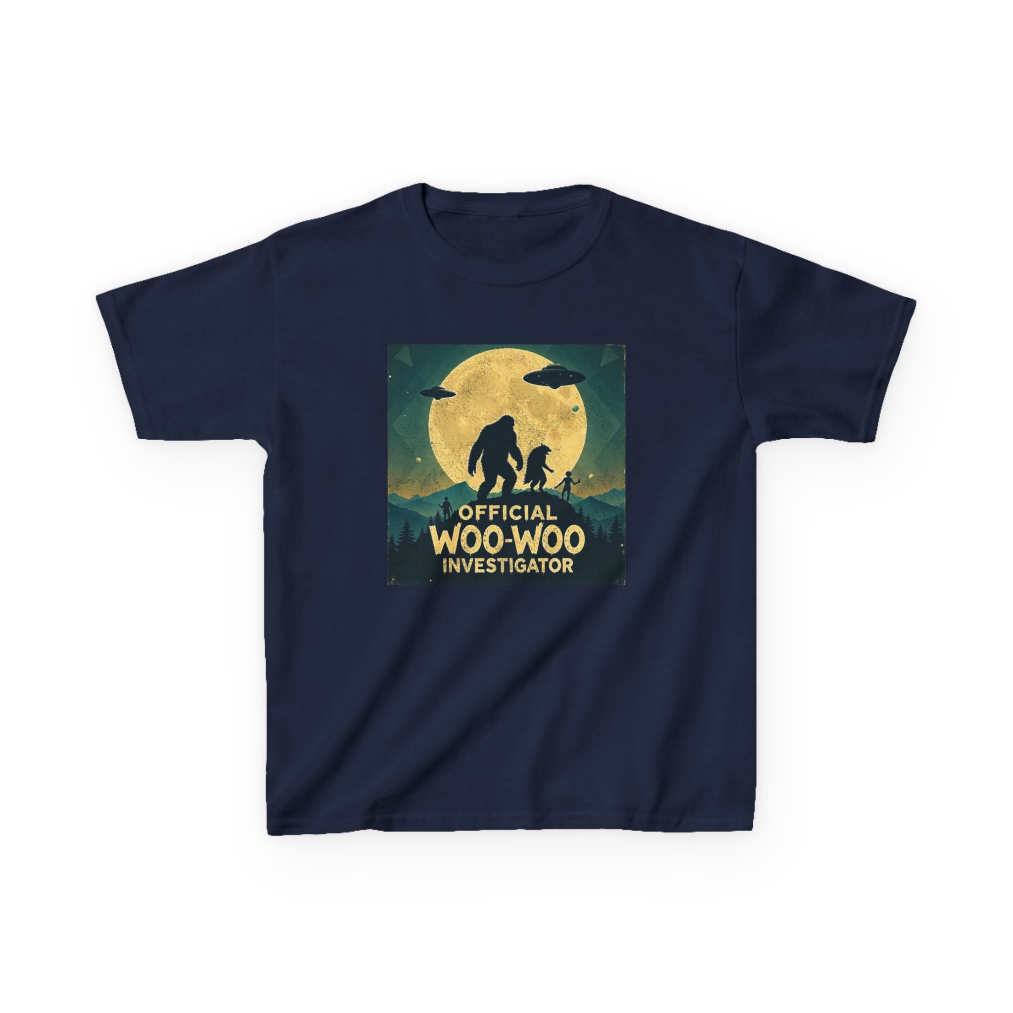 Official Woo-Woo Investigator Shirt - Retro UFO and Bigfoot Cryptid Tee - Image 16