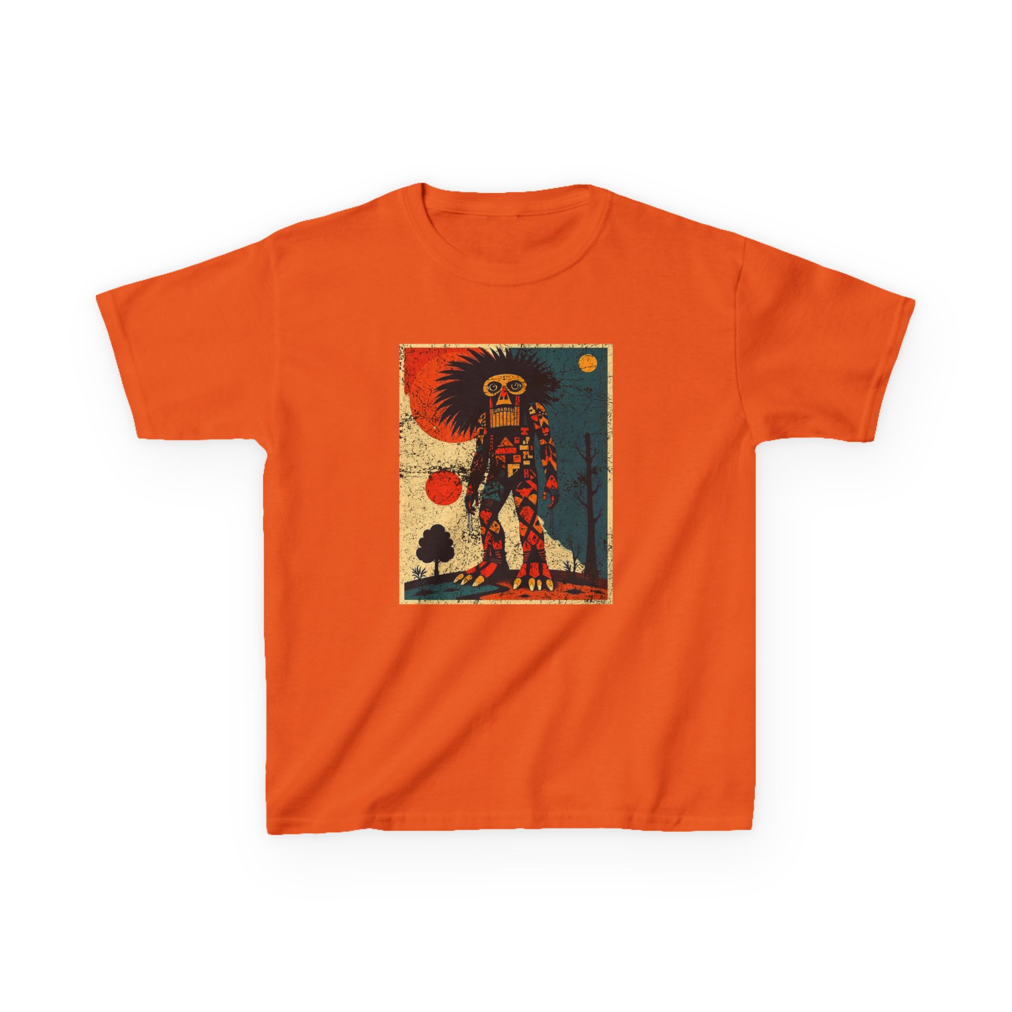 Abstract Bigfoot Shaman Shirt - Tribal Cryptid Graphic Tee - Image 7