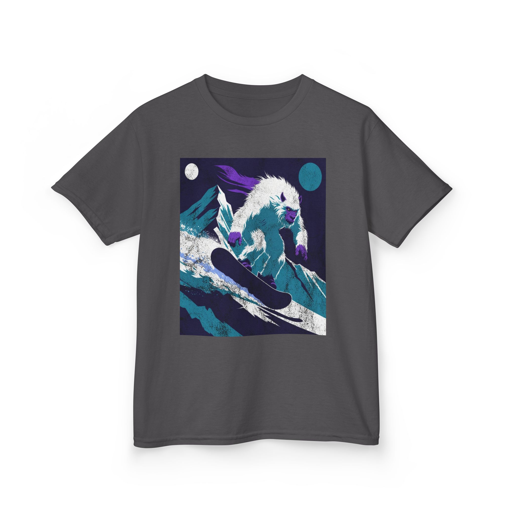 Kids Yeti Descent T-Shirt — Yeti's Descent Graphic Tee - Image 14