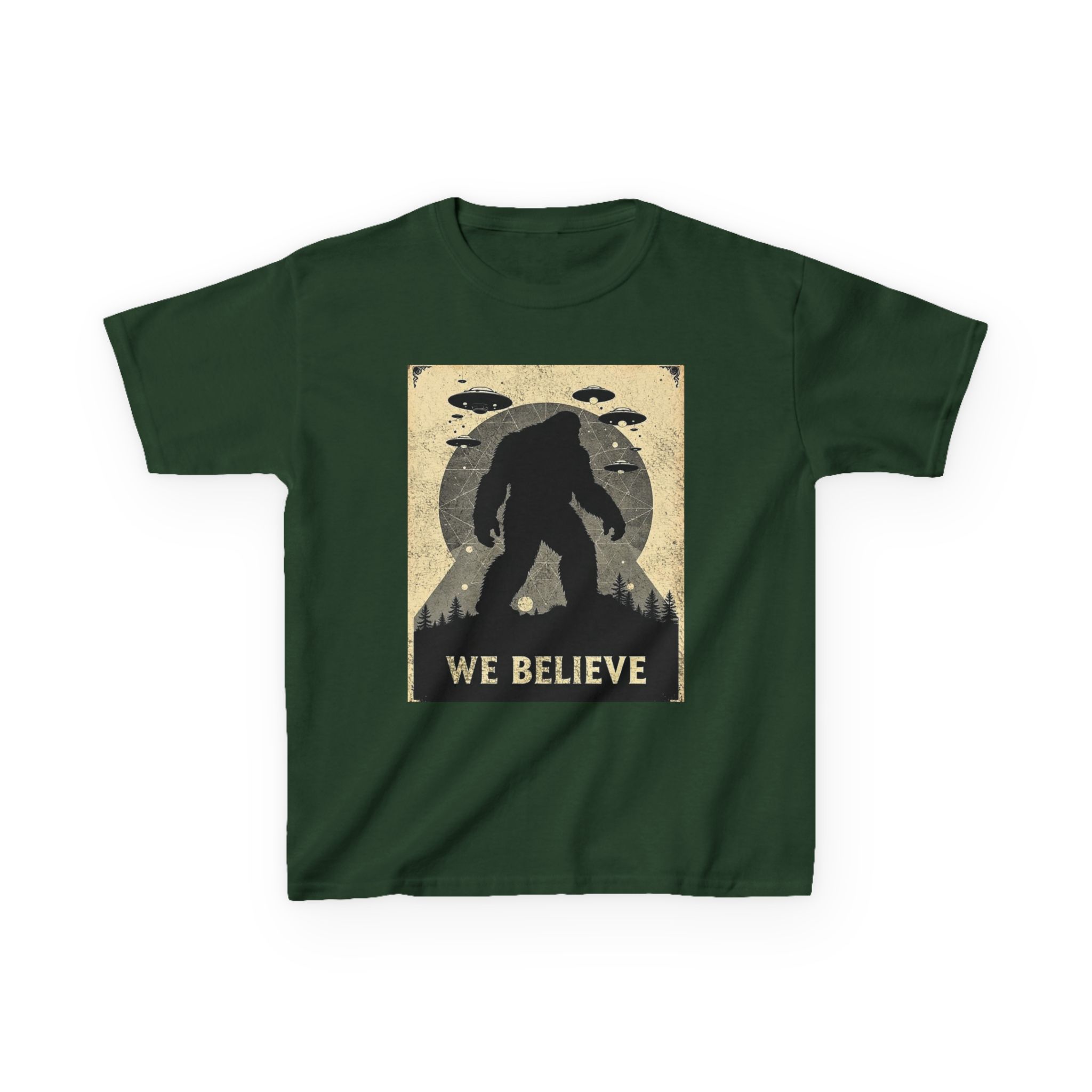 Sasquatch Skywatch Kid's Heavy T-Shirt - Image 7
