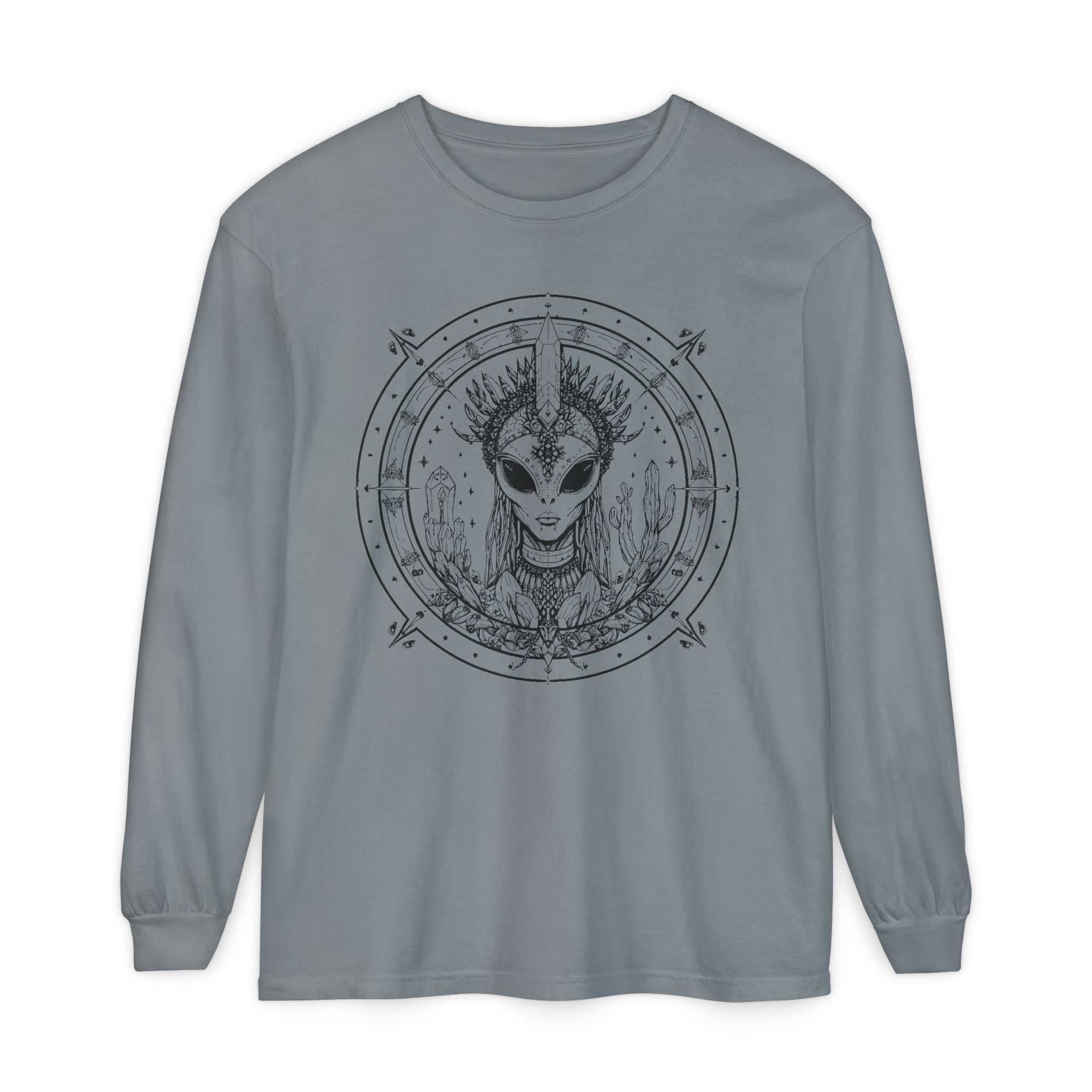 Alien Queen Mandala Long Sleeve Tee - Image 34