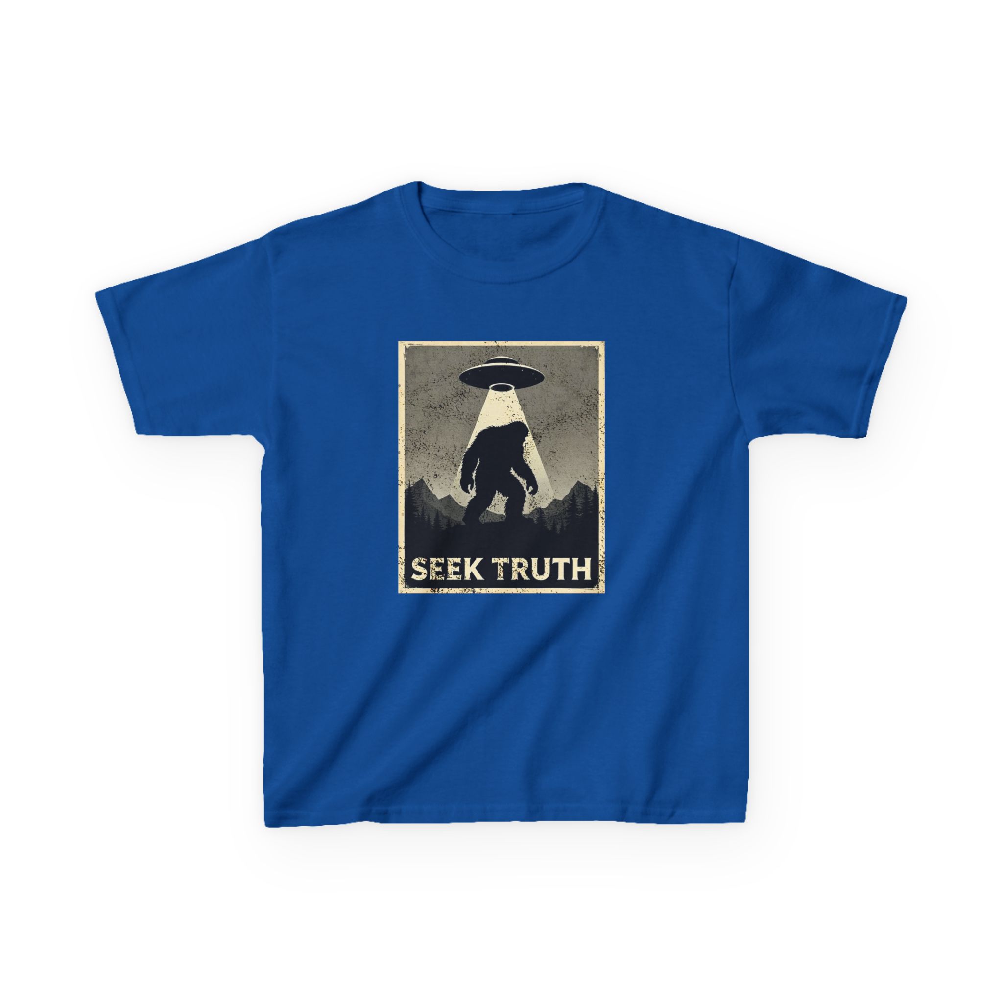 Kids "Seek Truth" Bigfoot Cryptid T-Shirt - Image 24