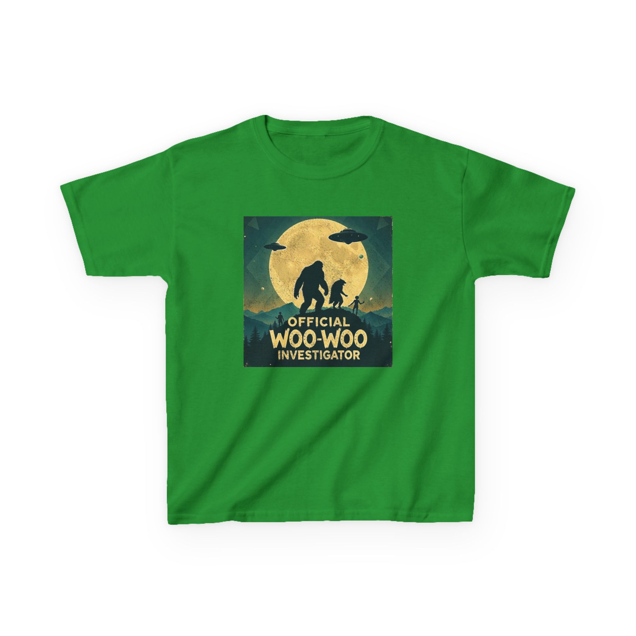Official Woo-Woo Investigator Shirt - Retro UFO and Bigfoot Cryptid Tee - Image 9