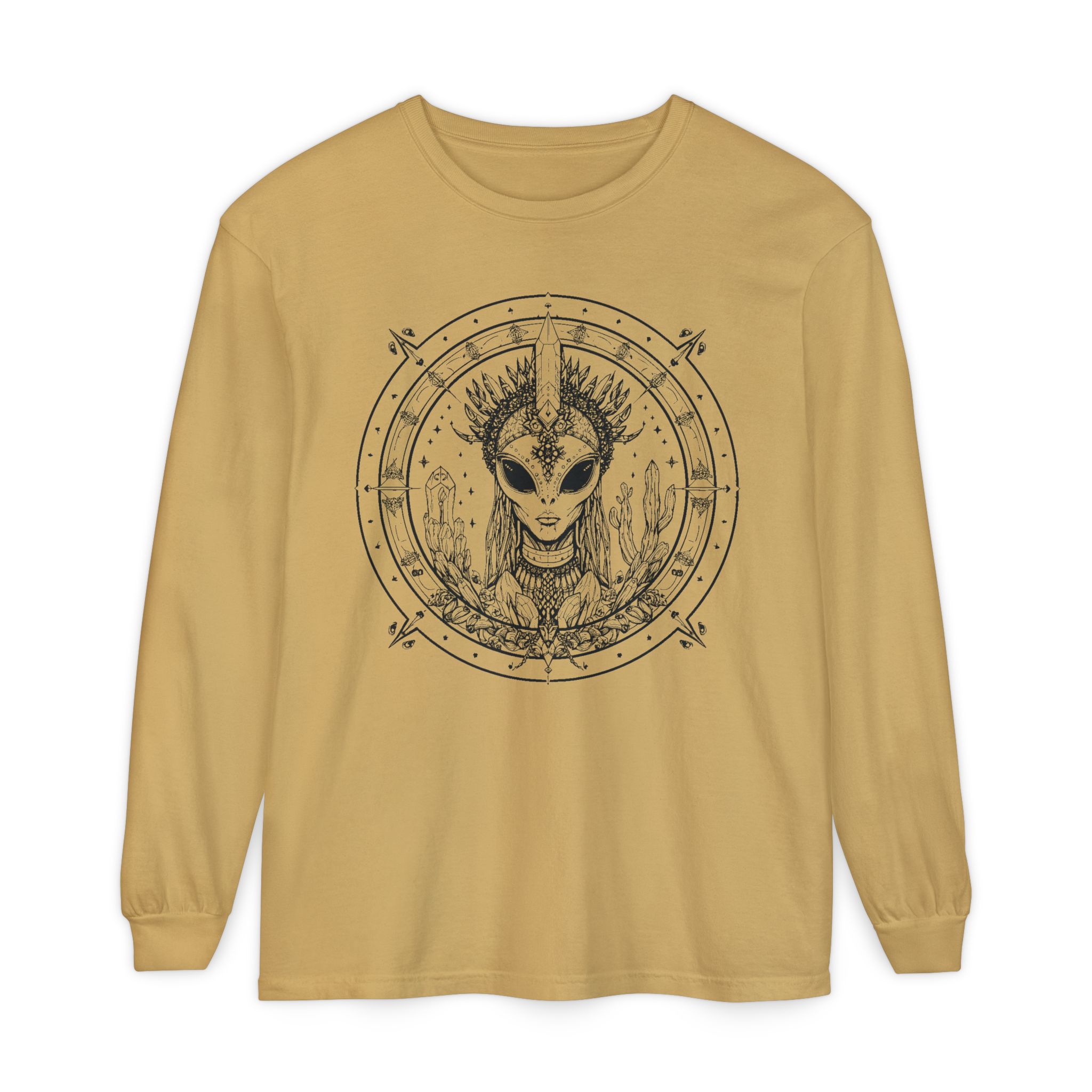 Alien Queen Mandala Long Sleeve Tee - Image 7