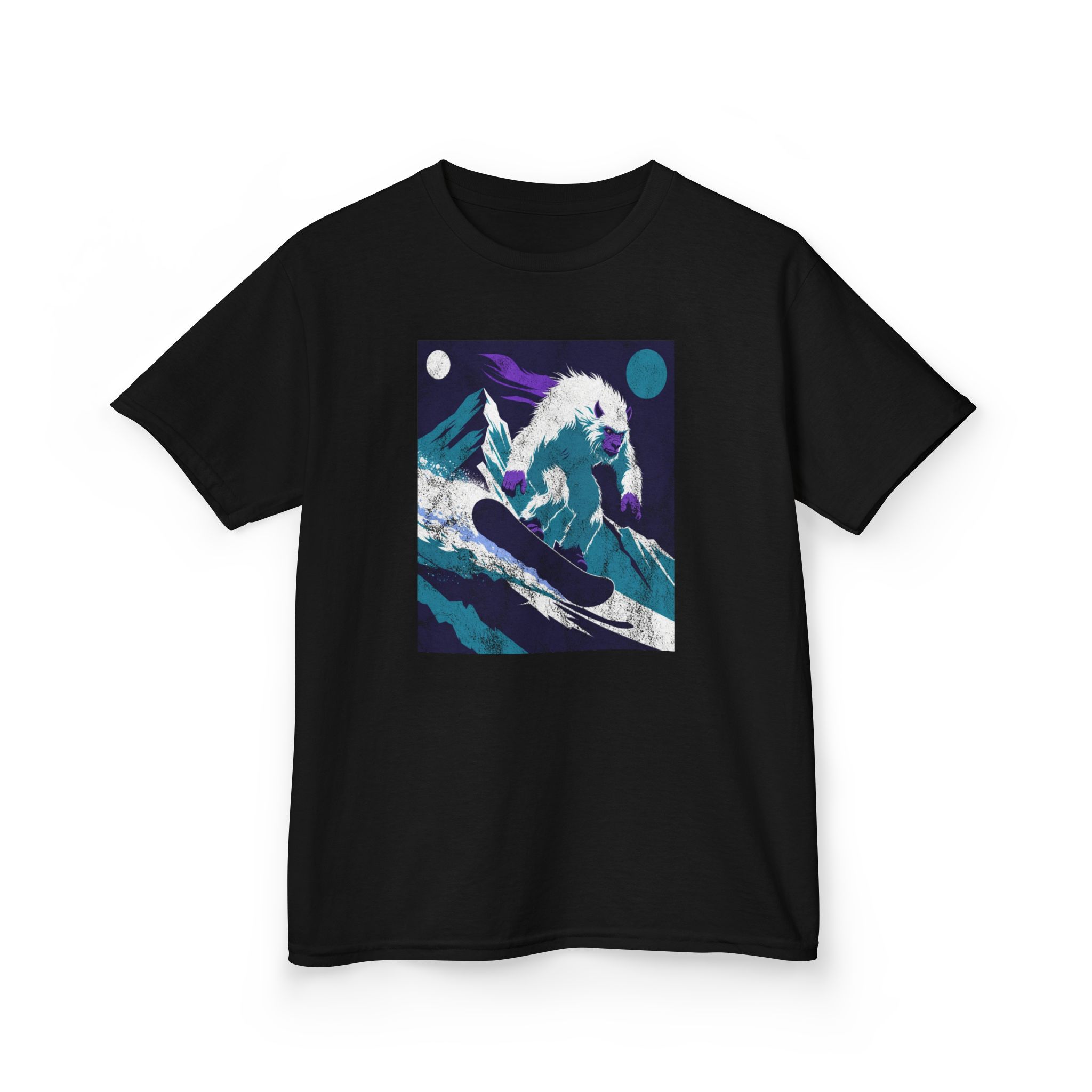 Kids Yeti Descent T-Shirt — Yeti's Descent Graphic Tee - Image 4