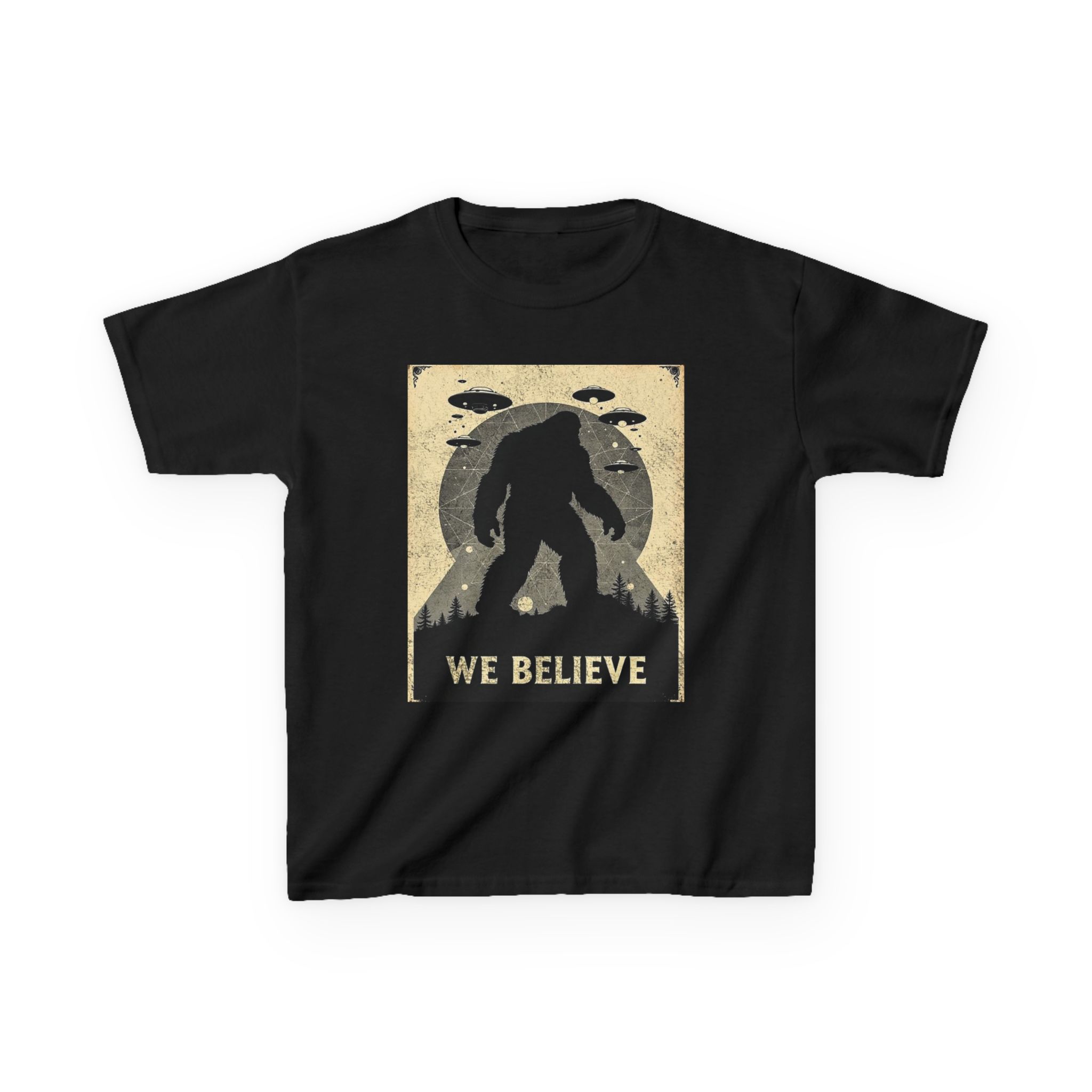Sasquatch Skywatch Kid's Heavy T-Shirt