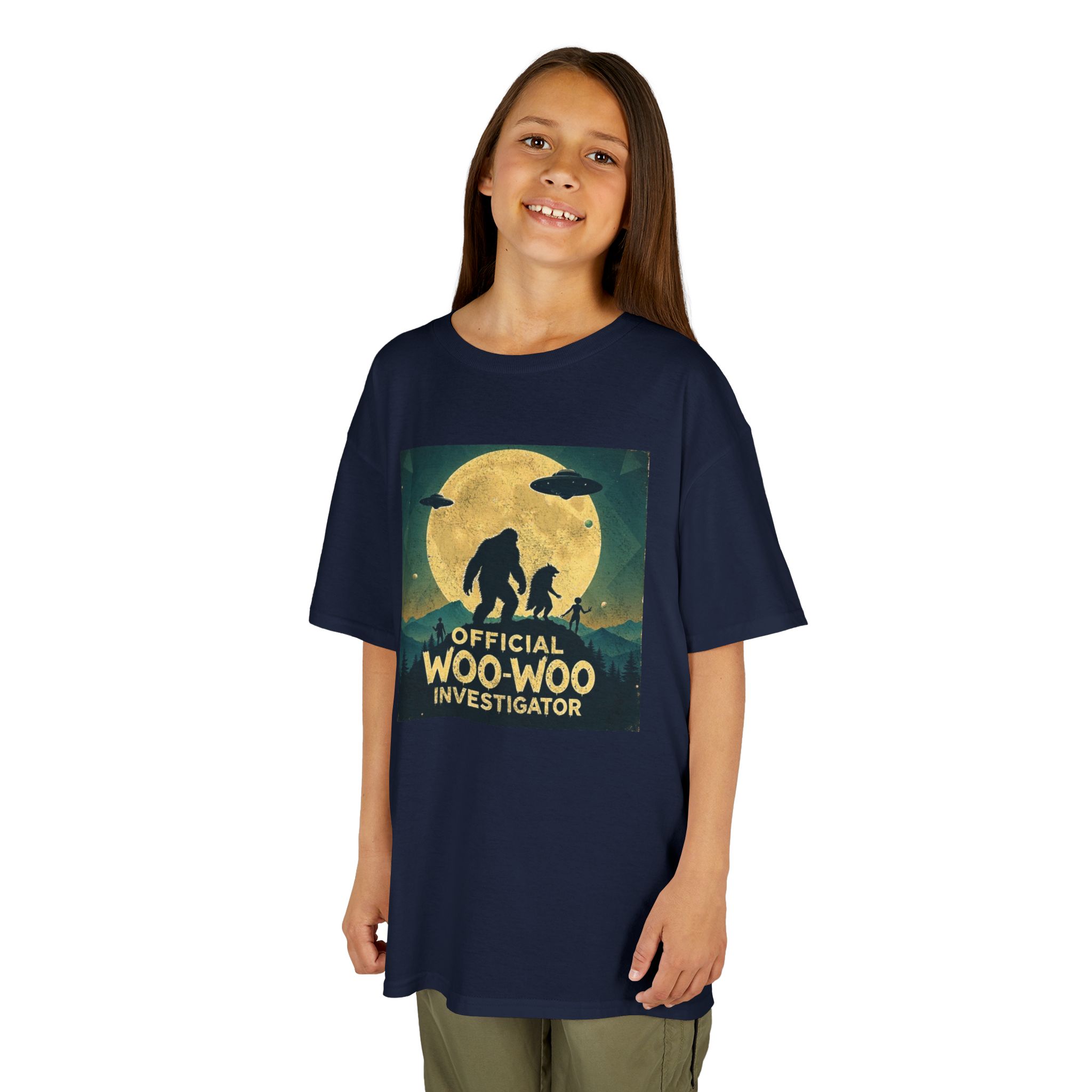 Official Woo-Woo Investigator Shirt - Retro UFO and Bigfoot Cryptid Tee - Image 17