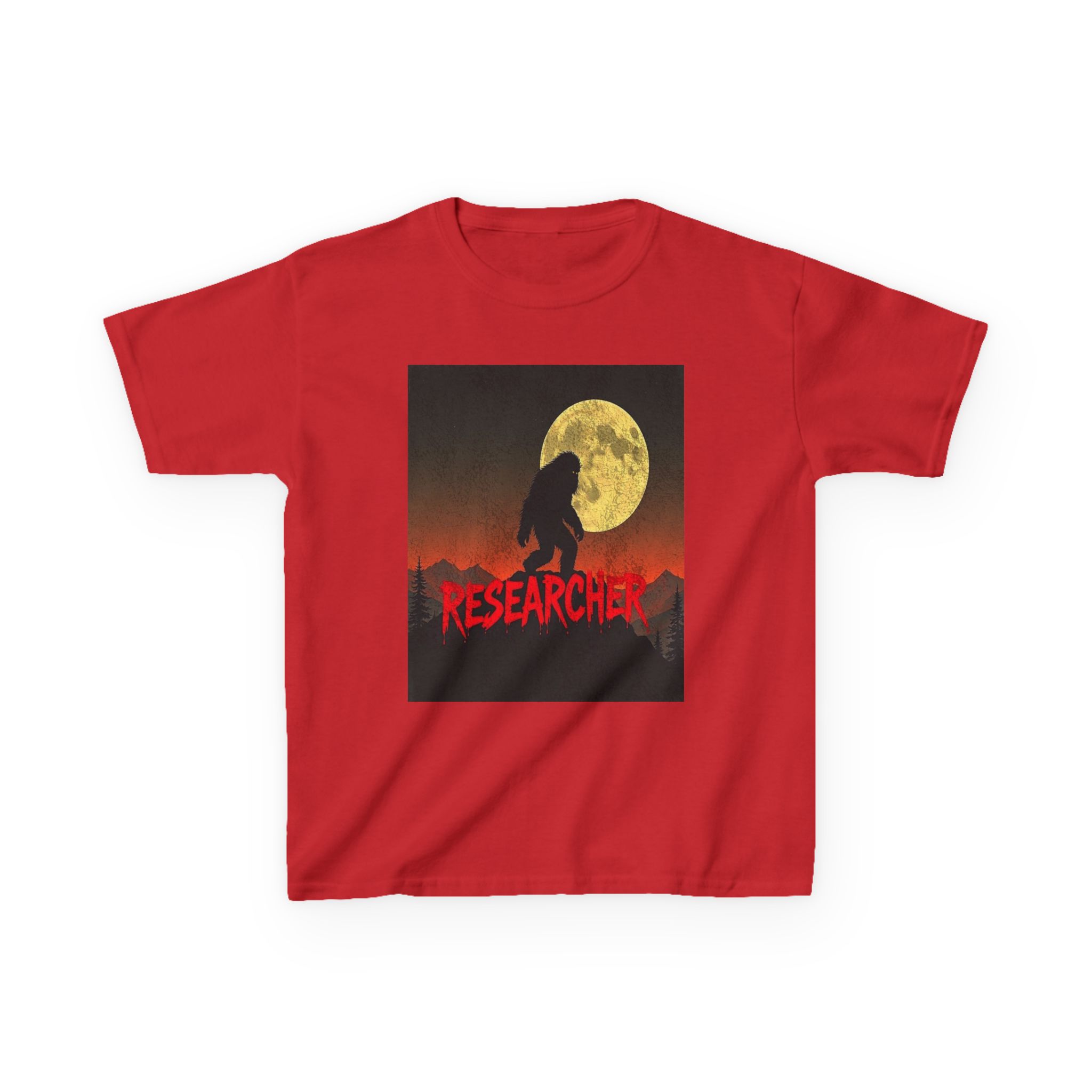 Bigfoot's Night Watch Kid's Heavy T-Shirt - Image 27