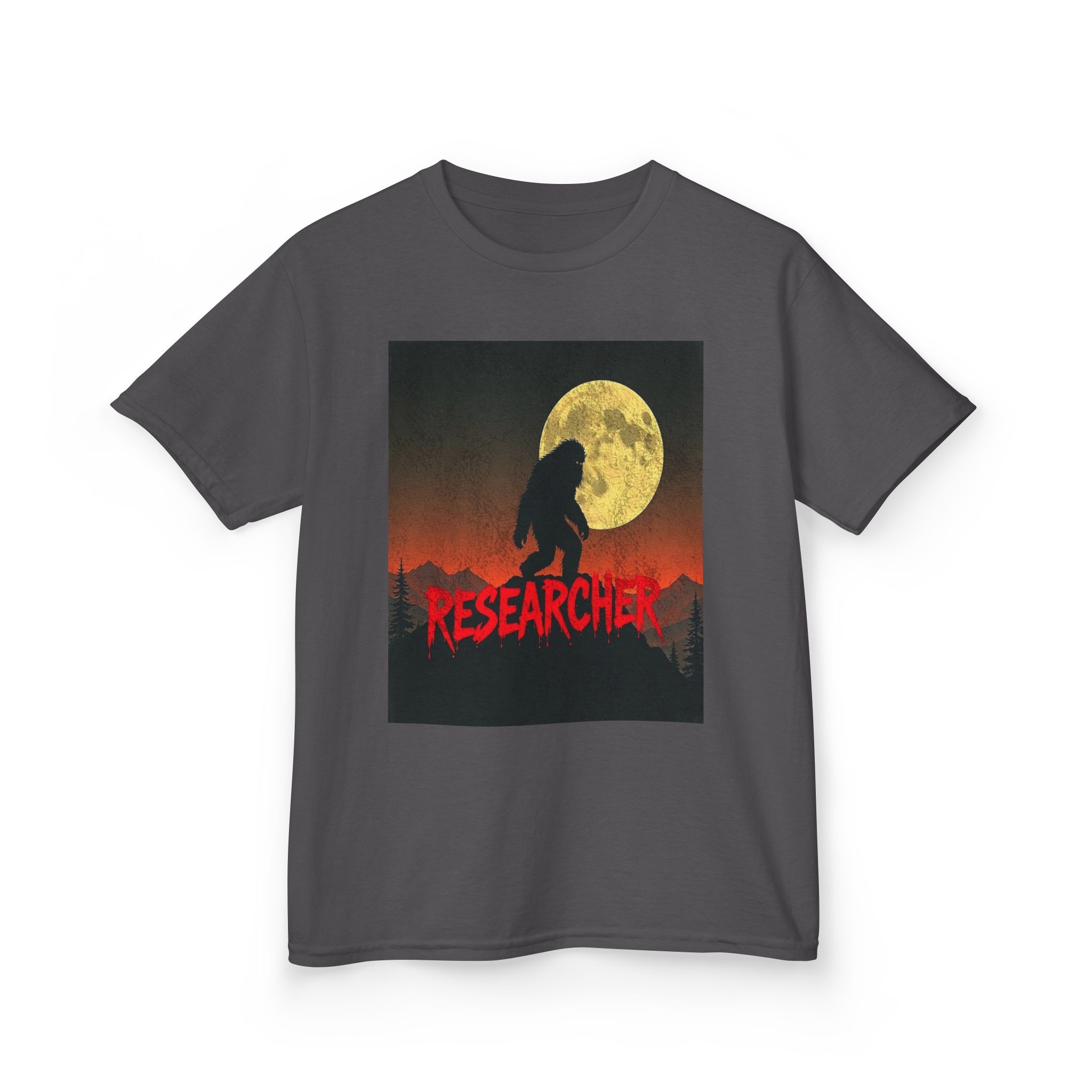 Bigfoot's Night Watch Kid's Heavy T-Shirt - Image 20