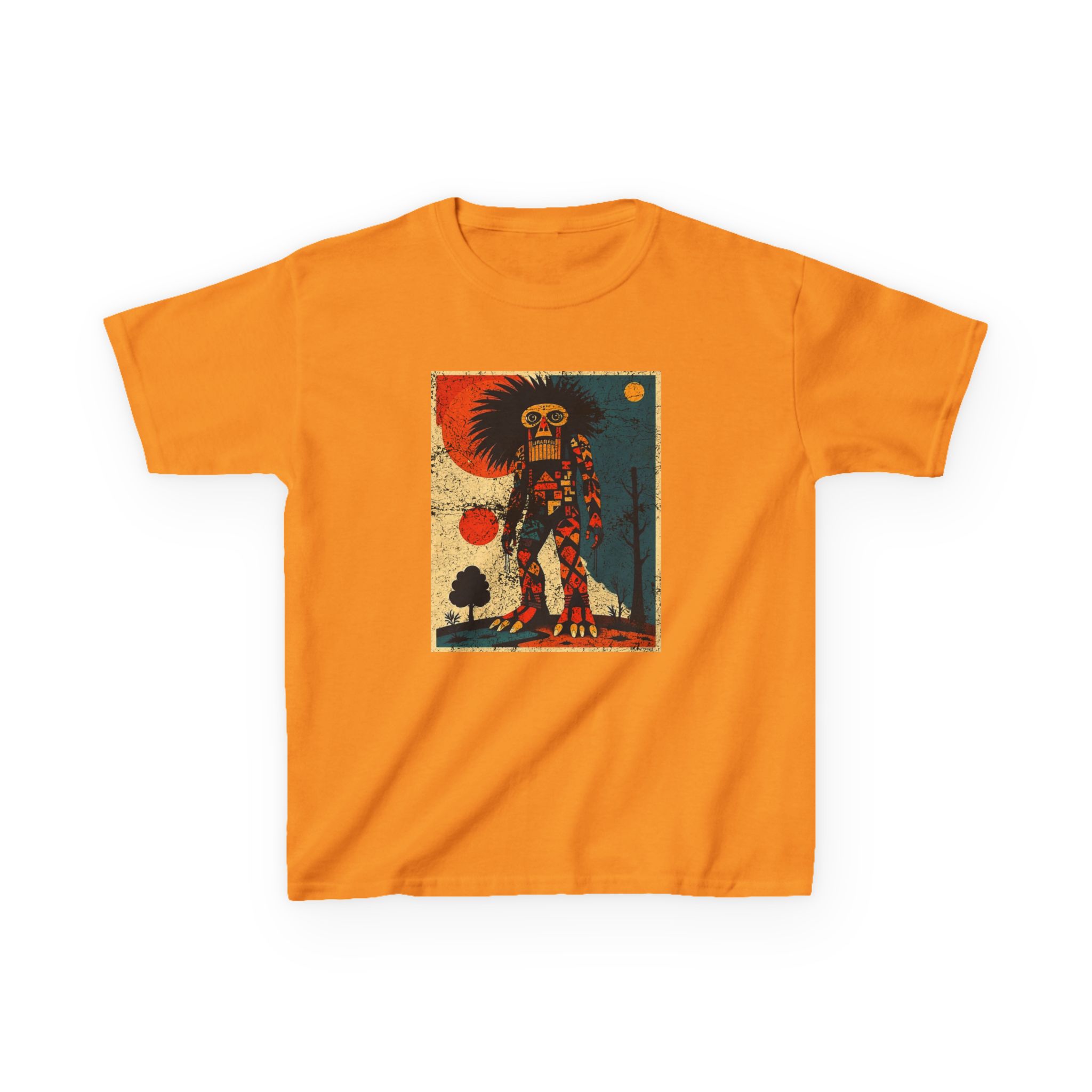 Abstract Bigfoot Shaman Shirt - Tribal Cryptid Graphic Tee - Image 5