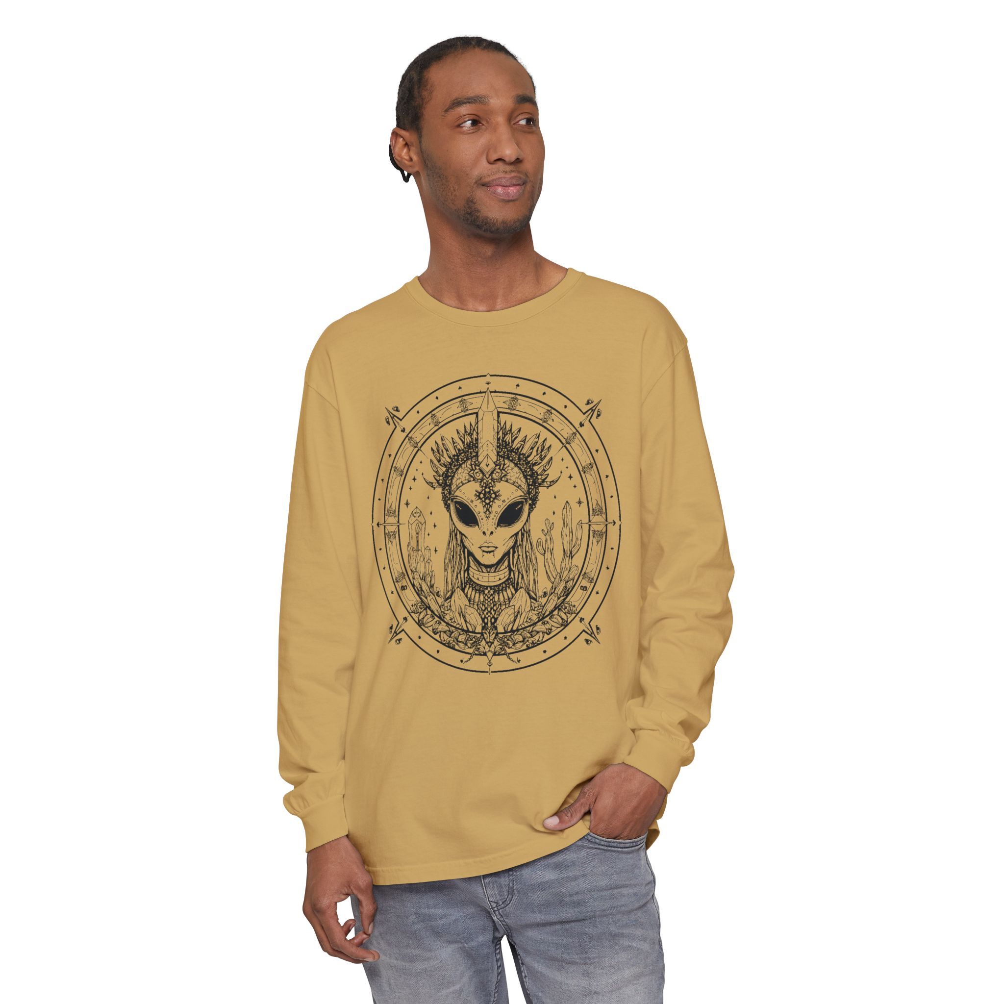 Alien Queen Mandala Long Sleeve Tee - Image 8