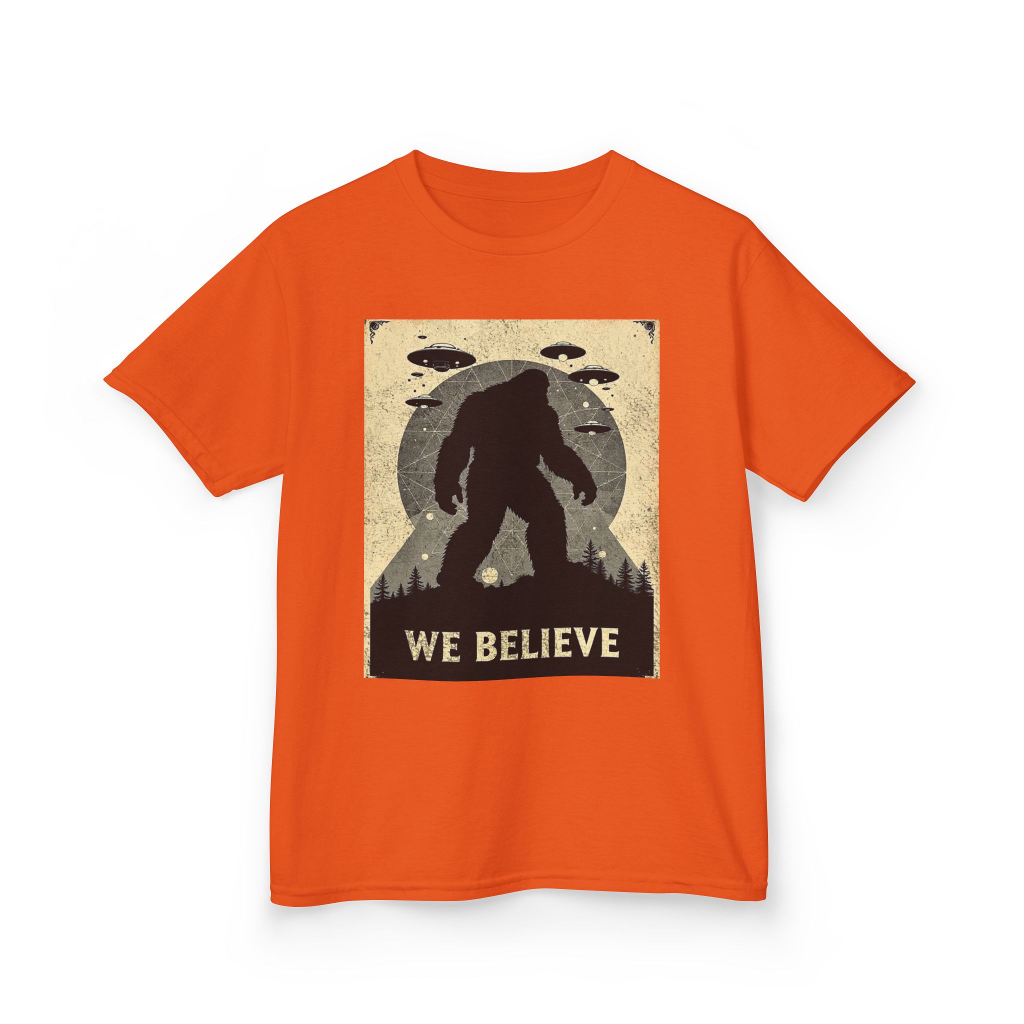 Sasquatch Skywatch Kid's Heavy T-Shirt - Image 6