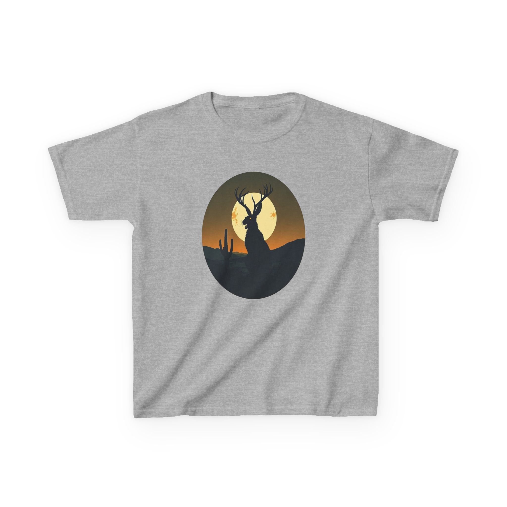 Mystic Jackalope Desert Moon Shirt - Surreal Cryptid Graphic Tee - Image 5