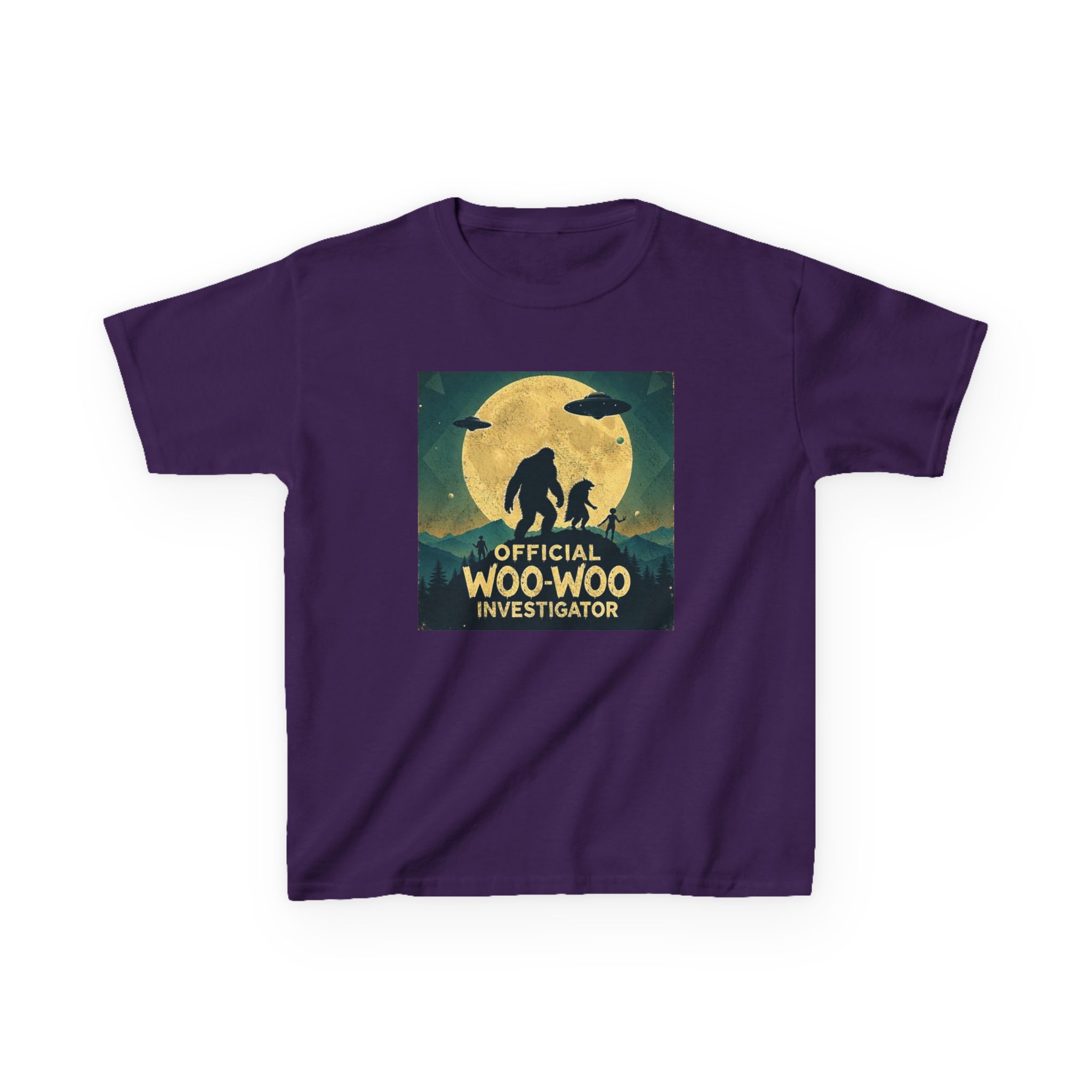 Official Woo-Woo Investigator Shirt - Retro UFO and Bigfoot Cryptid Tee - Image 19