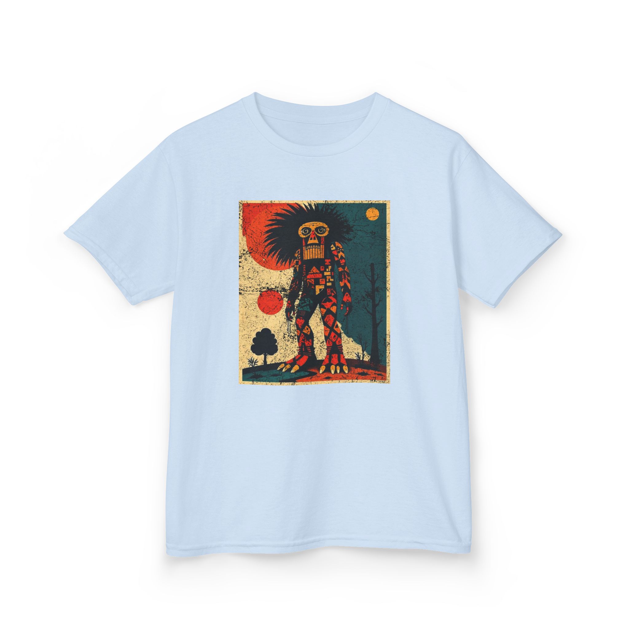 Abstract Bigfoot Shaman Shirt - Tribal Cryptid Graphic Tee - Image 12