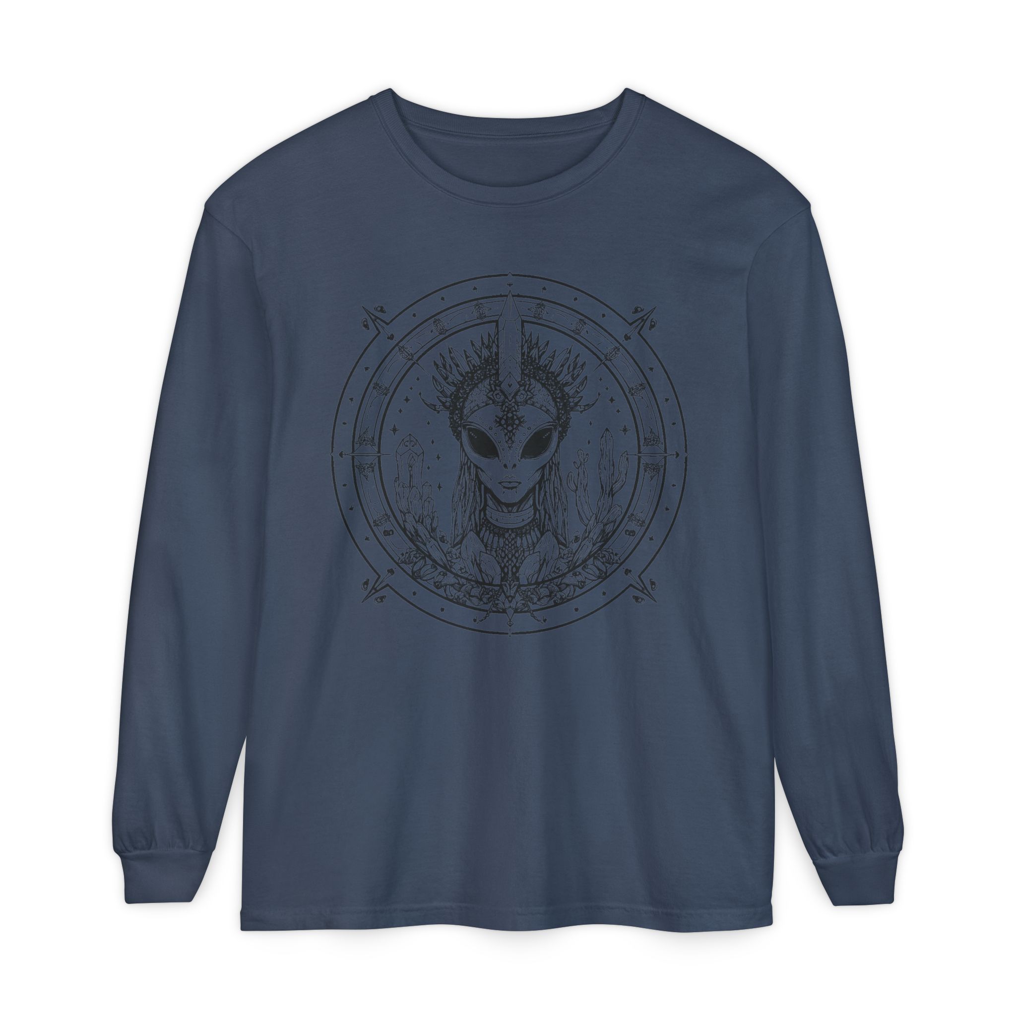 Alien Queen Mandala Long Sleeve Tee - Image 37