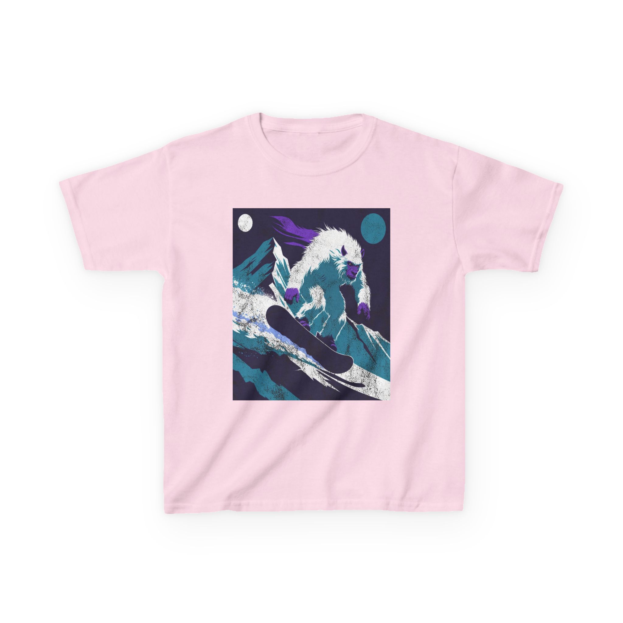 Kids Yeti Descent T-Shirt — Yeti's Descent Graphic Tee - Image 23