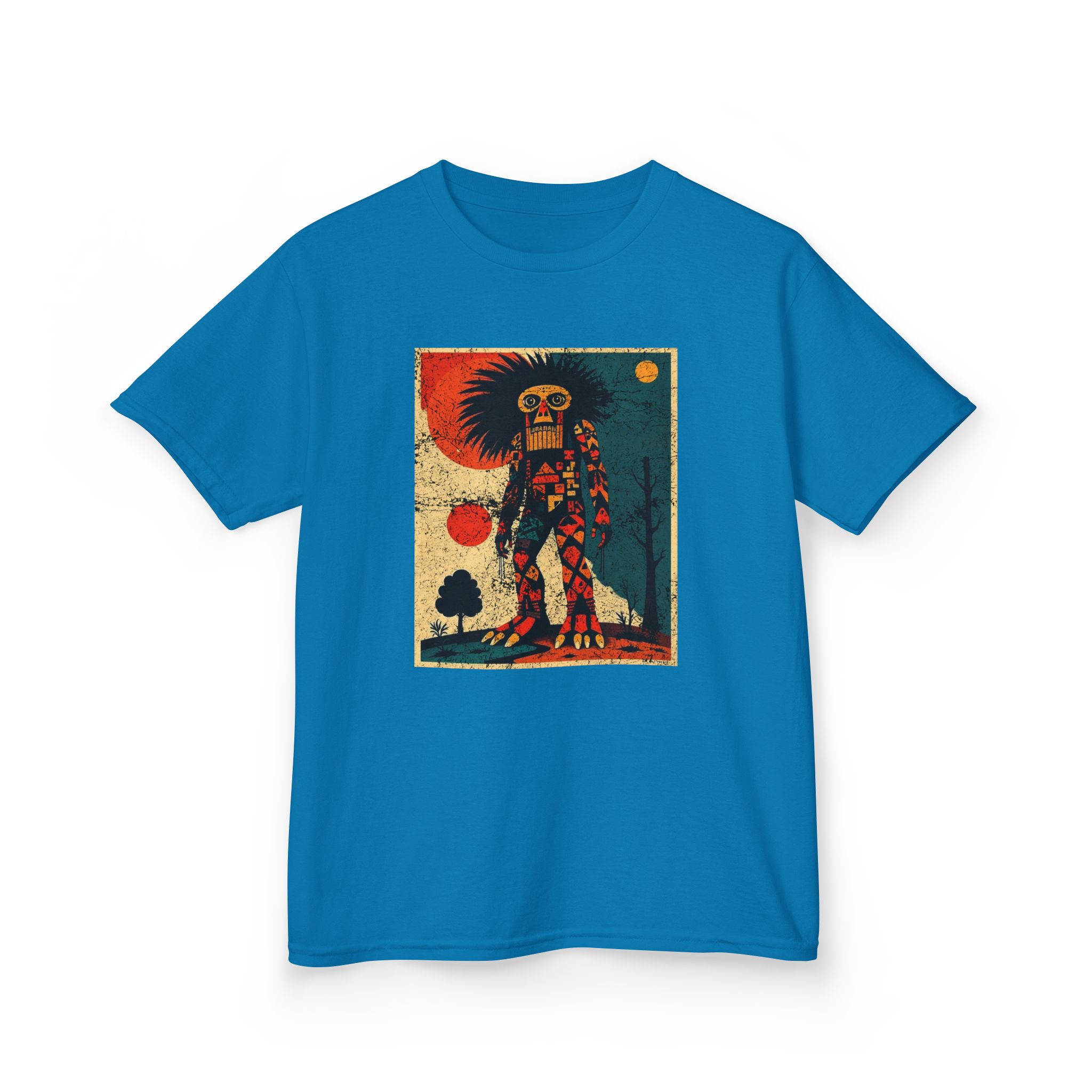 Abstract Bigfoot Shaman Shirt - Tribal Cryptid Graphic Tee - Image 14