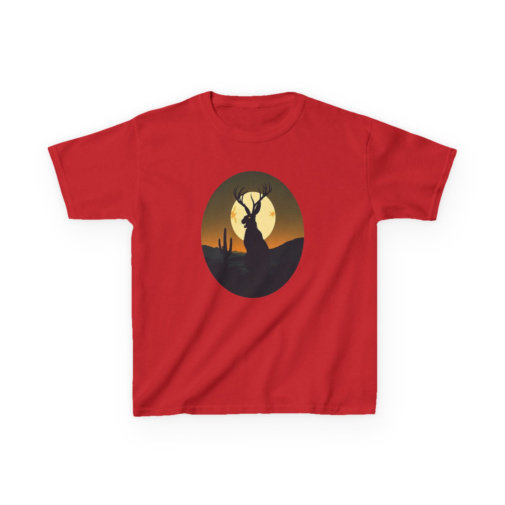 Mystic Jackalope Desert Moon Shirt - Surreal Cryptid Graphic Tee - Image 33