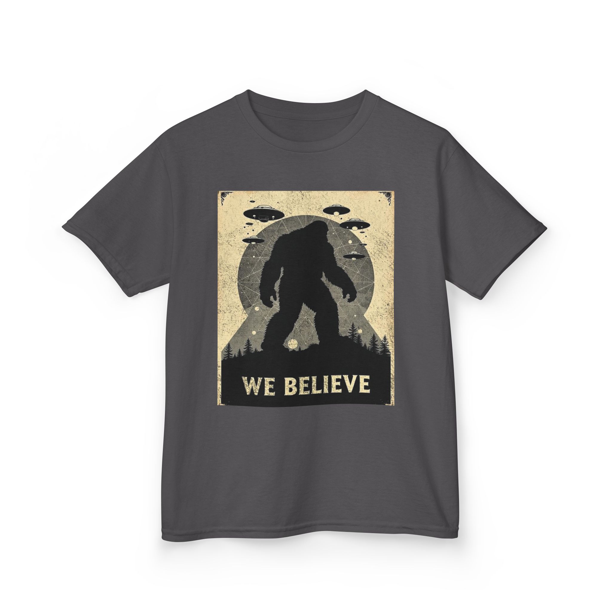 Sasquatch Skywatch Kid's Heavy T-Shirt - Image 11