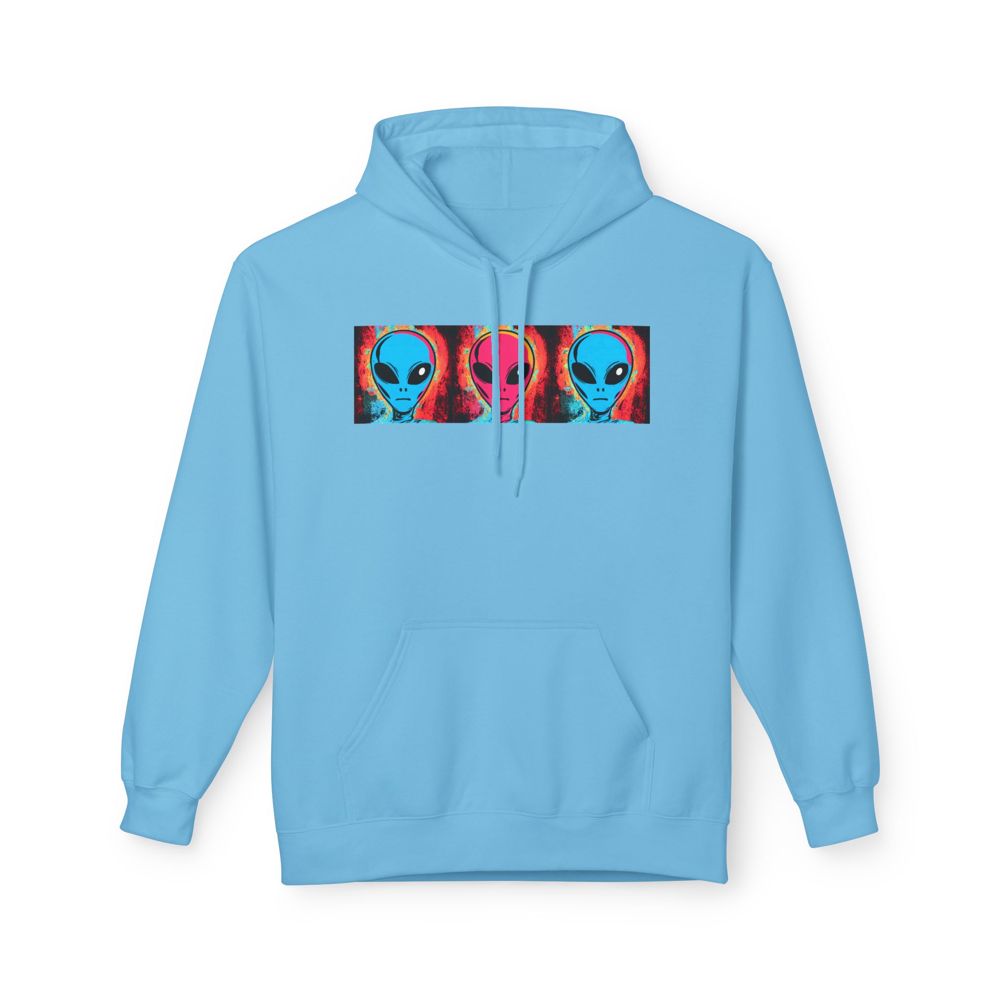 Alien Triptych Hoodie — Retro Psychedelic Extraterrestrial Graphic Pullover - Image 13