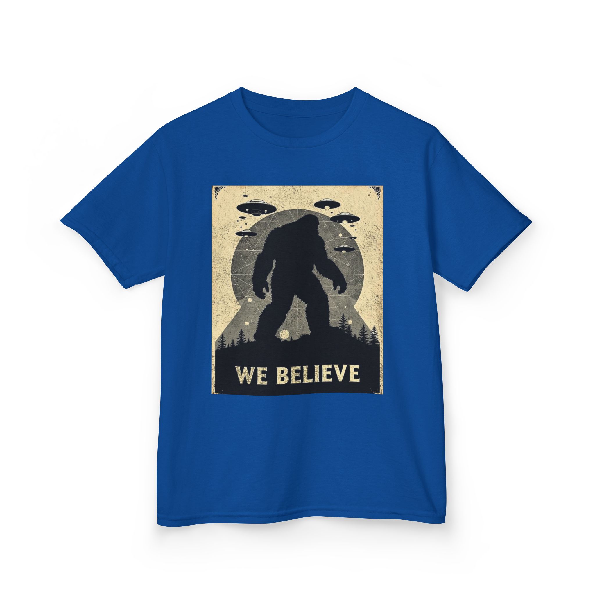 Sasquatch Skywatch Kid's Heavy T-Shirt - Image 14
