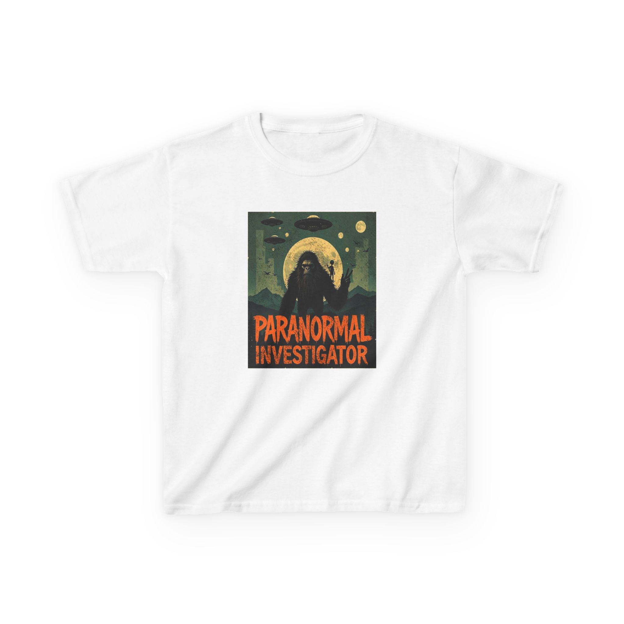 Paranormal Investigator Sasquatch Shirt - Young Believers Cryptid Tee