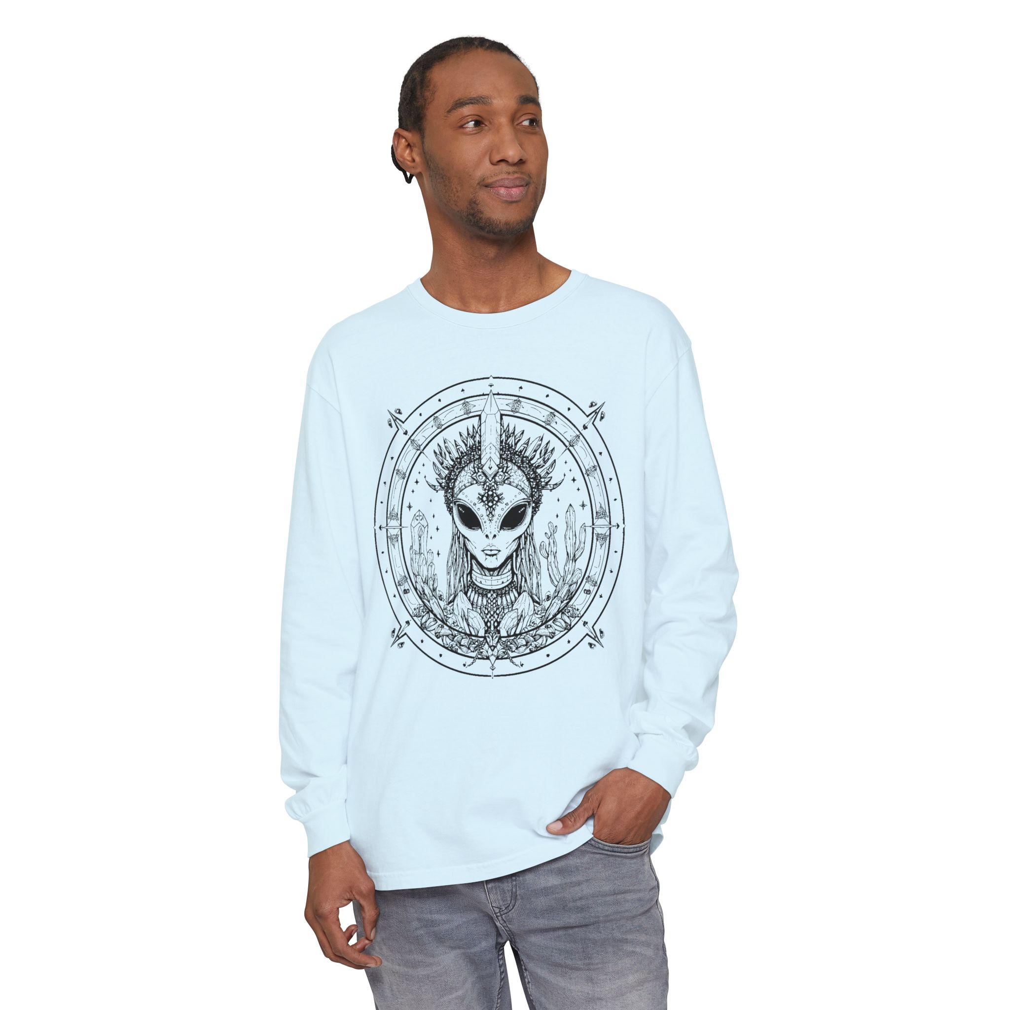 Alien Queen Mandala Long Sleeve Tee - Image 29