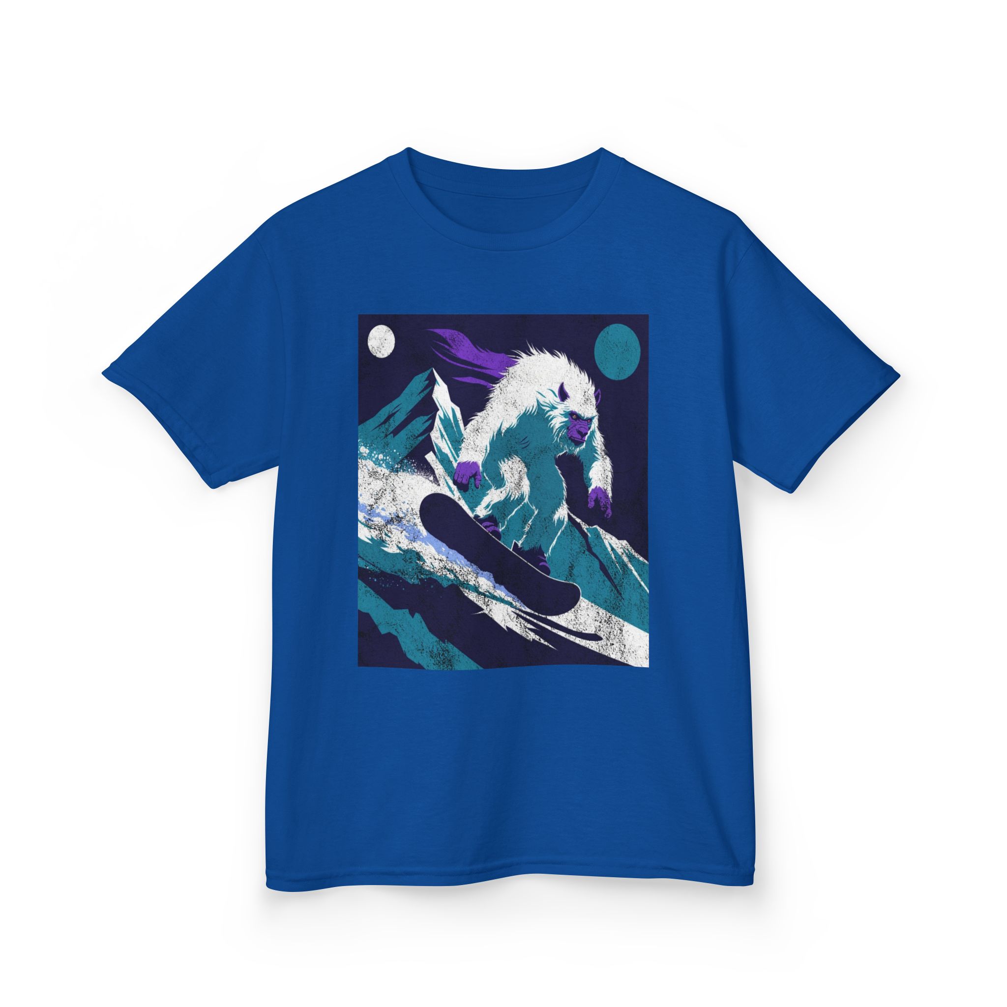 Kids Yeti Descent T-Shirt — Yeti's Descent Graphic Tee - Image 16