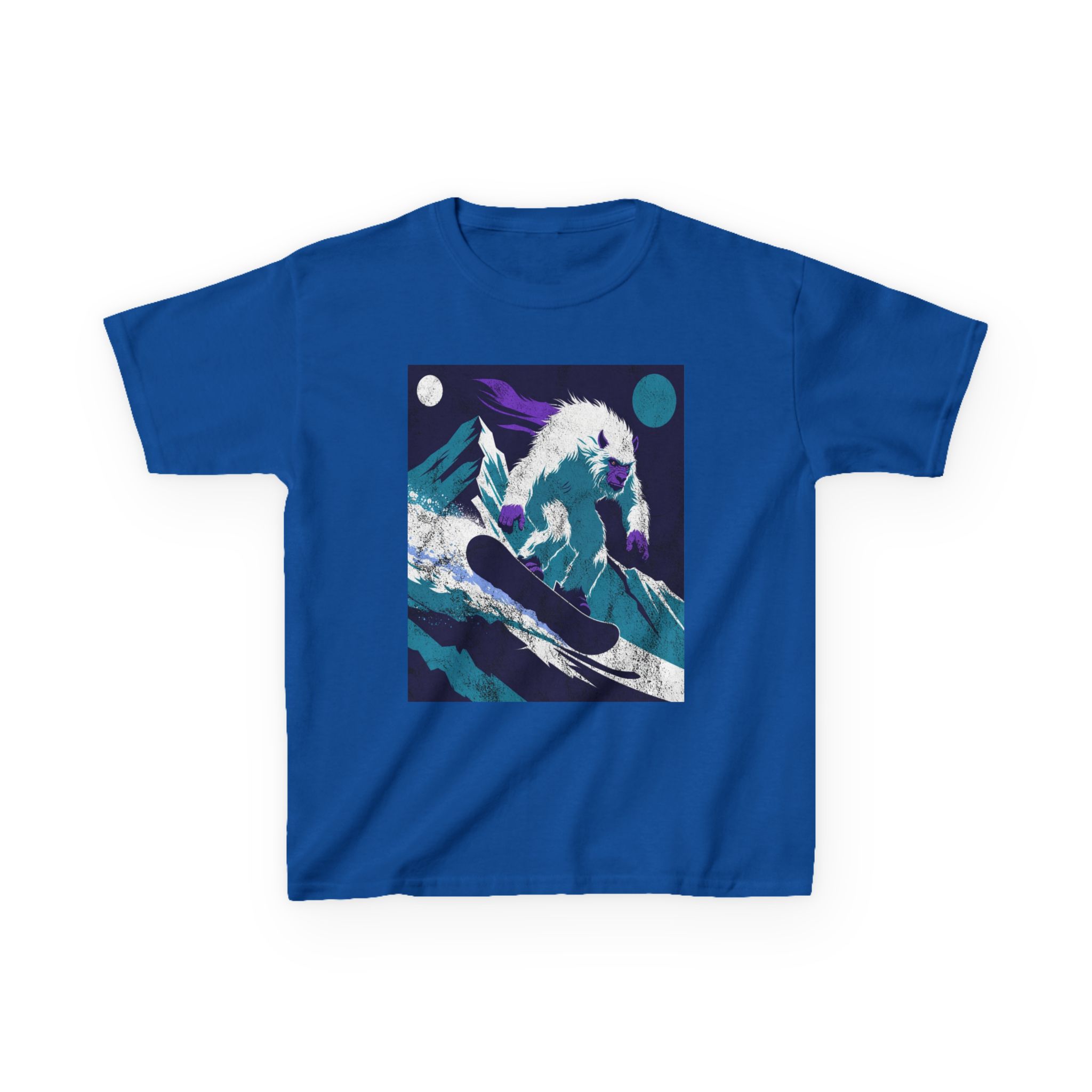 Kids Yeti Descent T-Shirt — Yeti's Descent Graphic Tee - Image 15