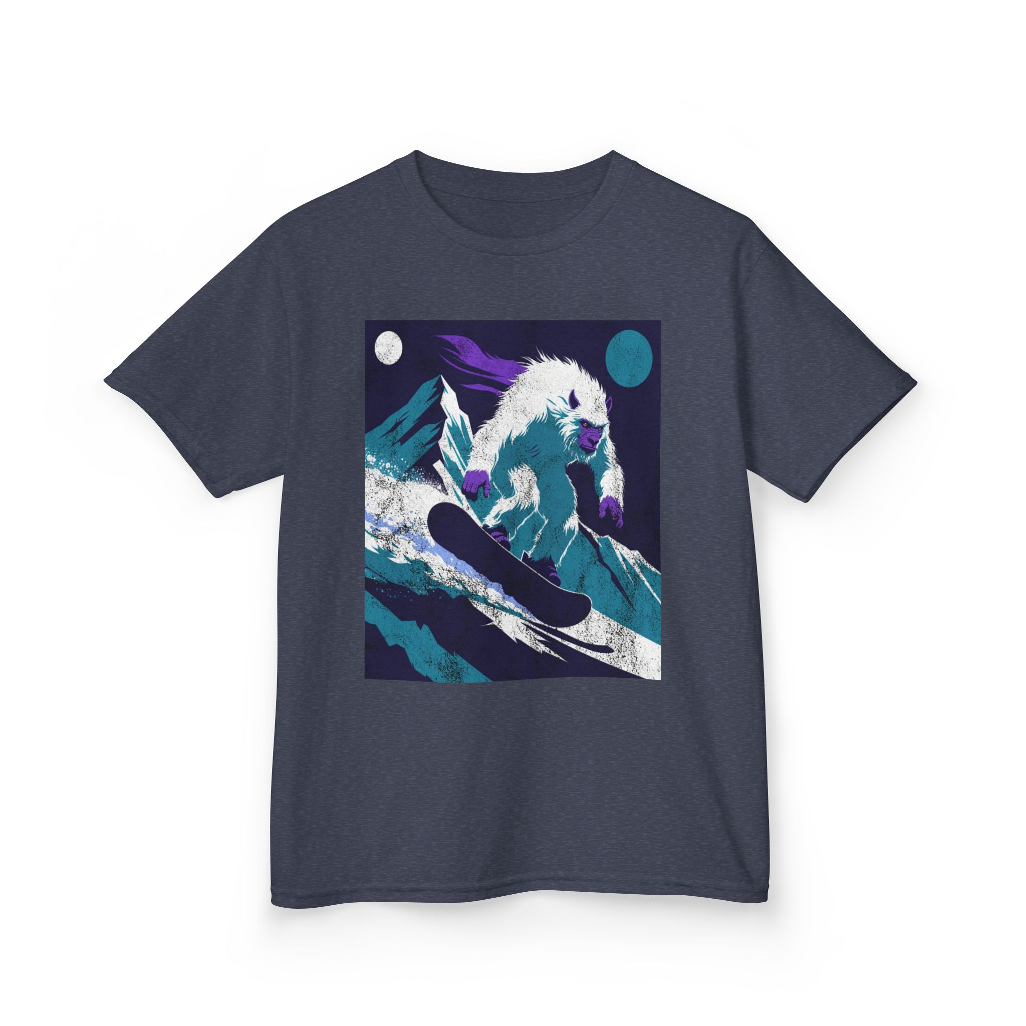 Kids Yeti Descent T-Shirt — Yeti's Descent Graphic Tee - Image 20