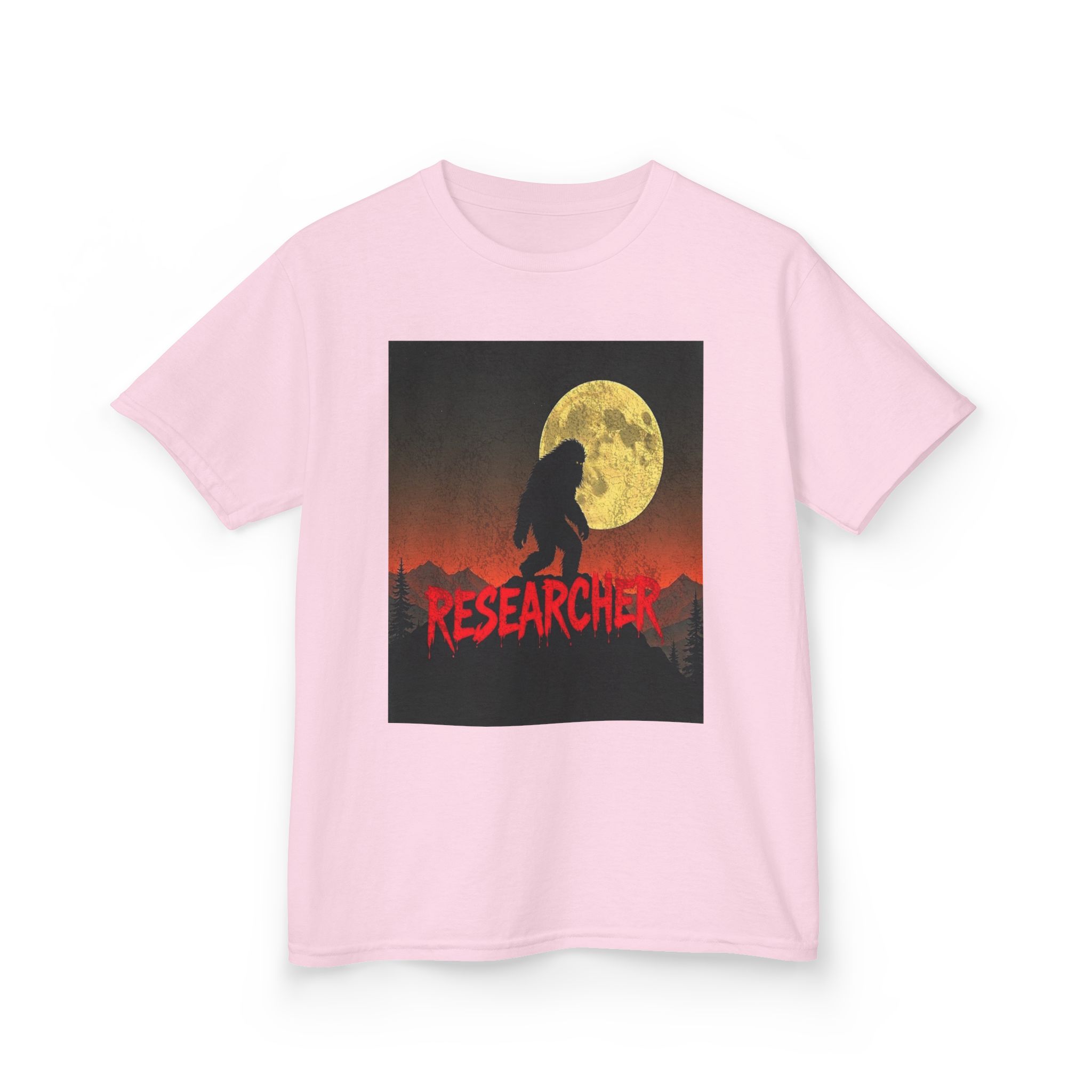 Bigfoot's Night Watch Kid's Heavy T-Shirt - Image 26