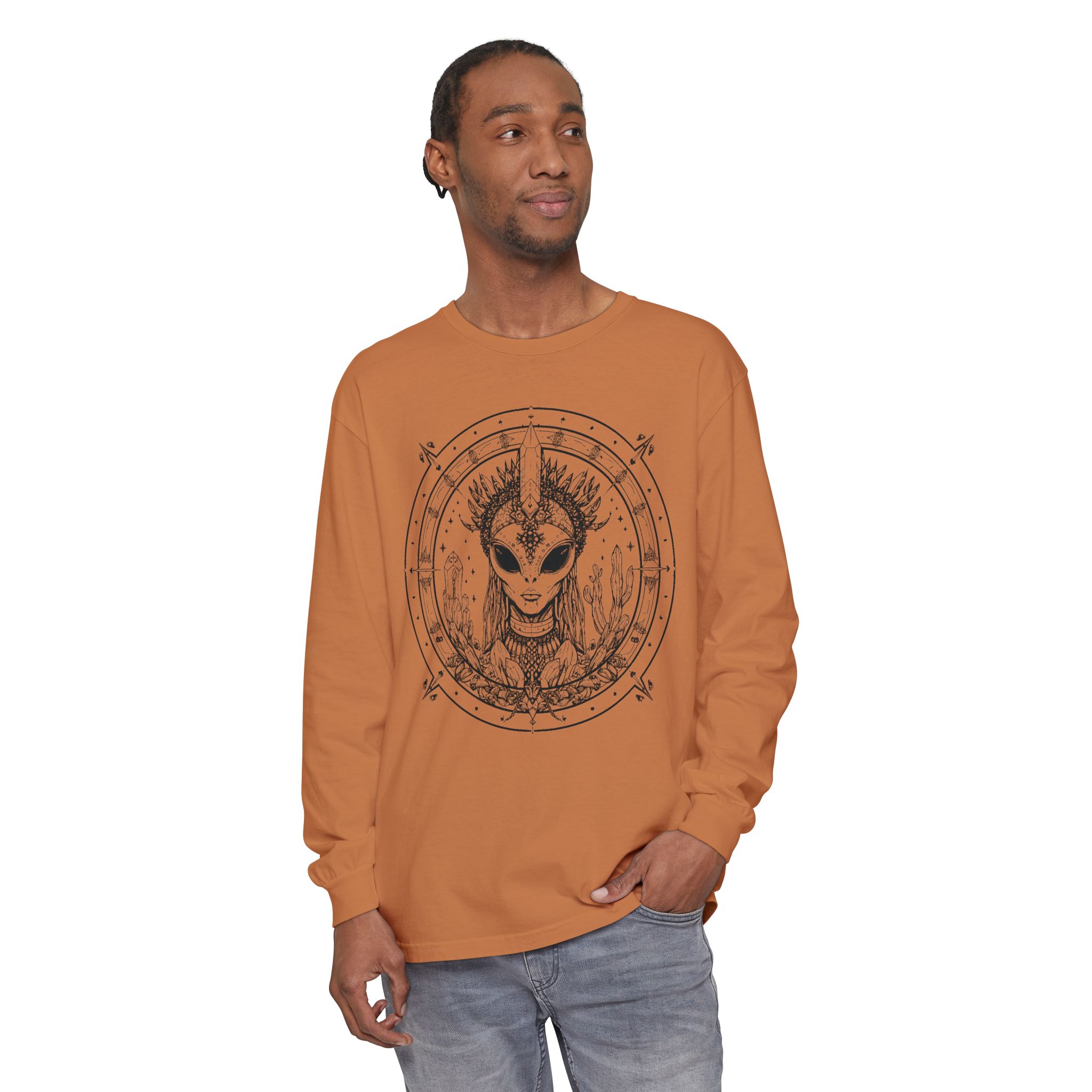 Alien Queen Mandala Long Sleeve Tee - Image 11