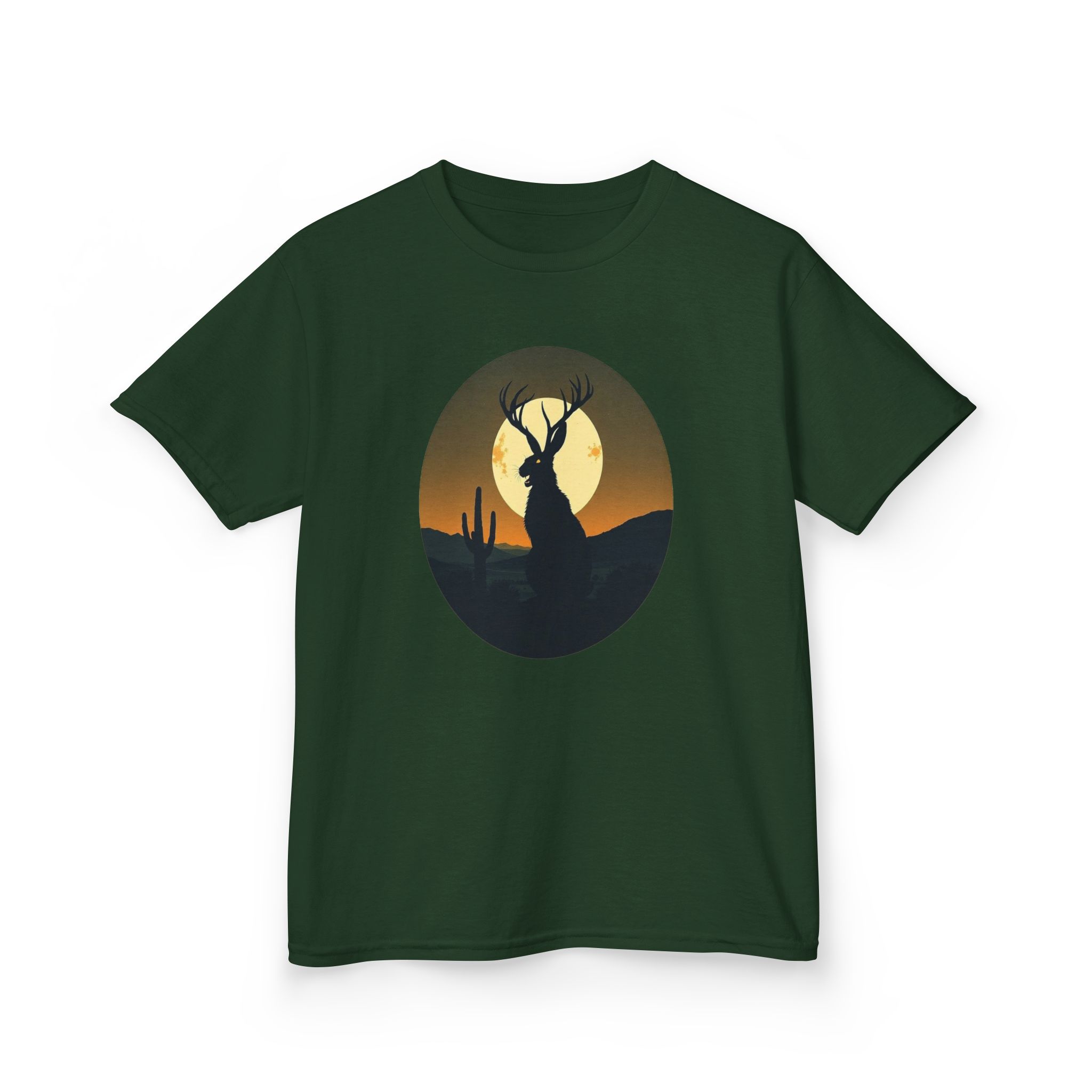 Mystic Jackalope Desert Moon Shirt - Surreal Cryptid Graphic Tee - Image 12